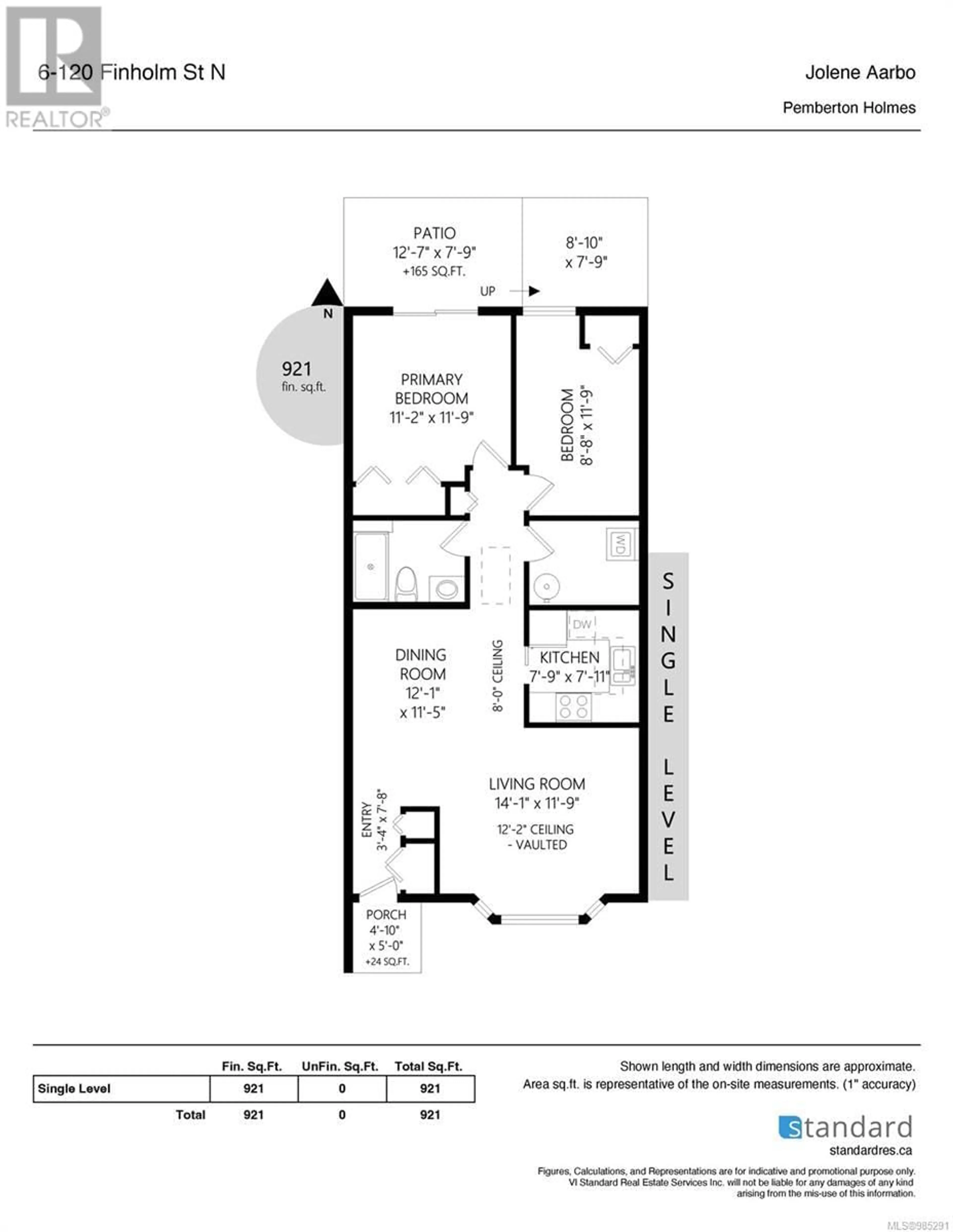 Floor plan for 6 120 Finholm St, Parksville British Columbia V9P1J4