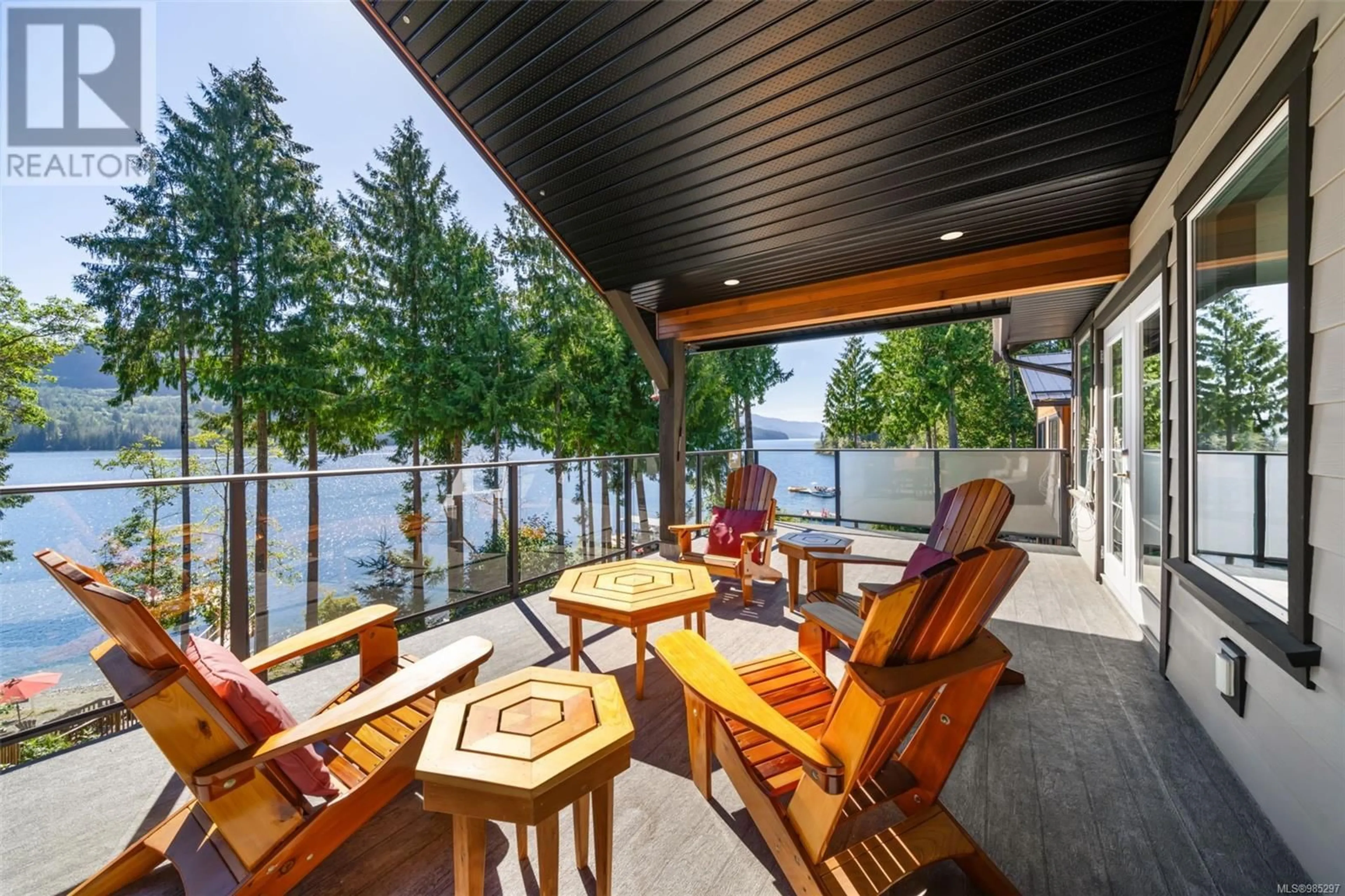 Patio, water/lake/river/ocean view for 9380 Creekside Dr, Youbou British Columbia V0R3E1