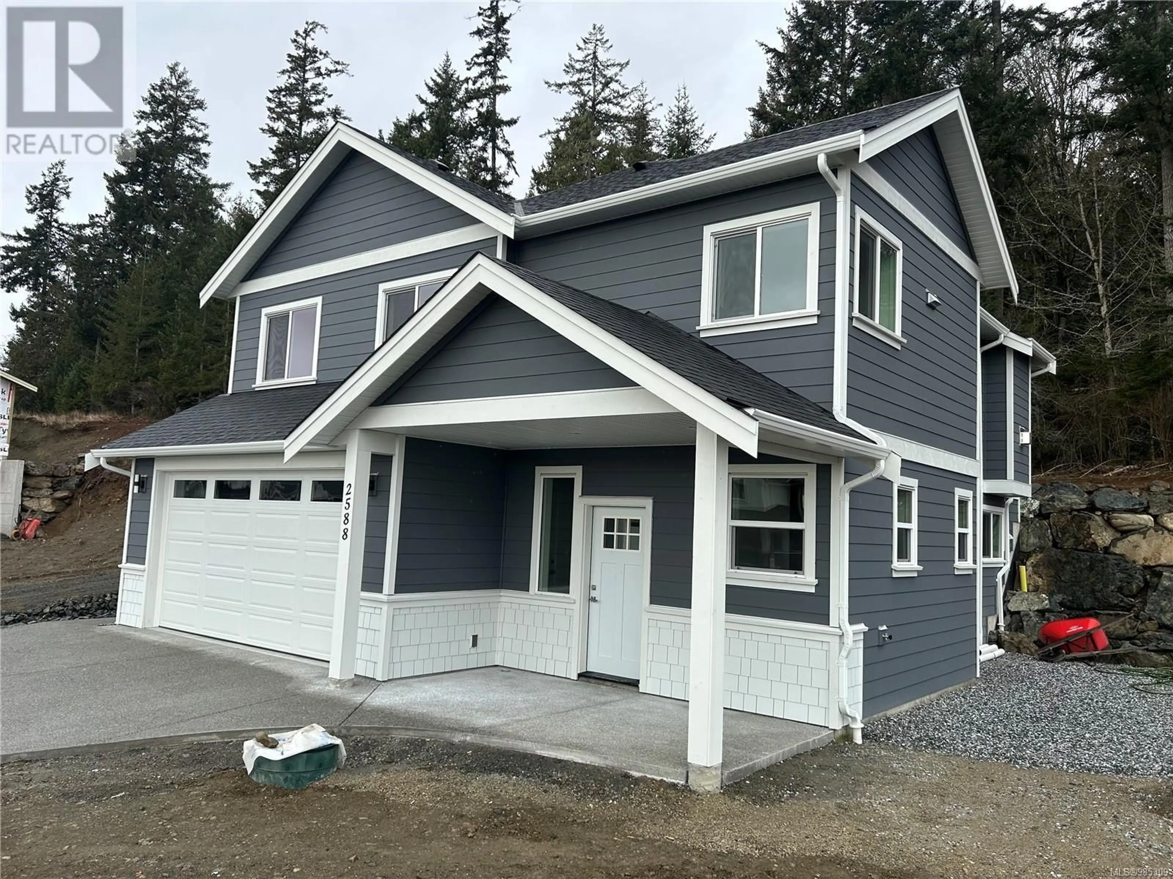 Home with vinyl exterior material, street for 2588 NICKSON WAY, Sooke British Columbia V9Z1P8
