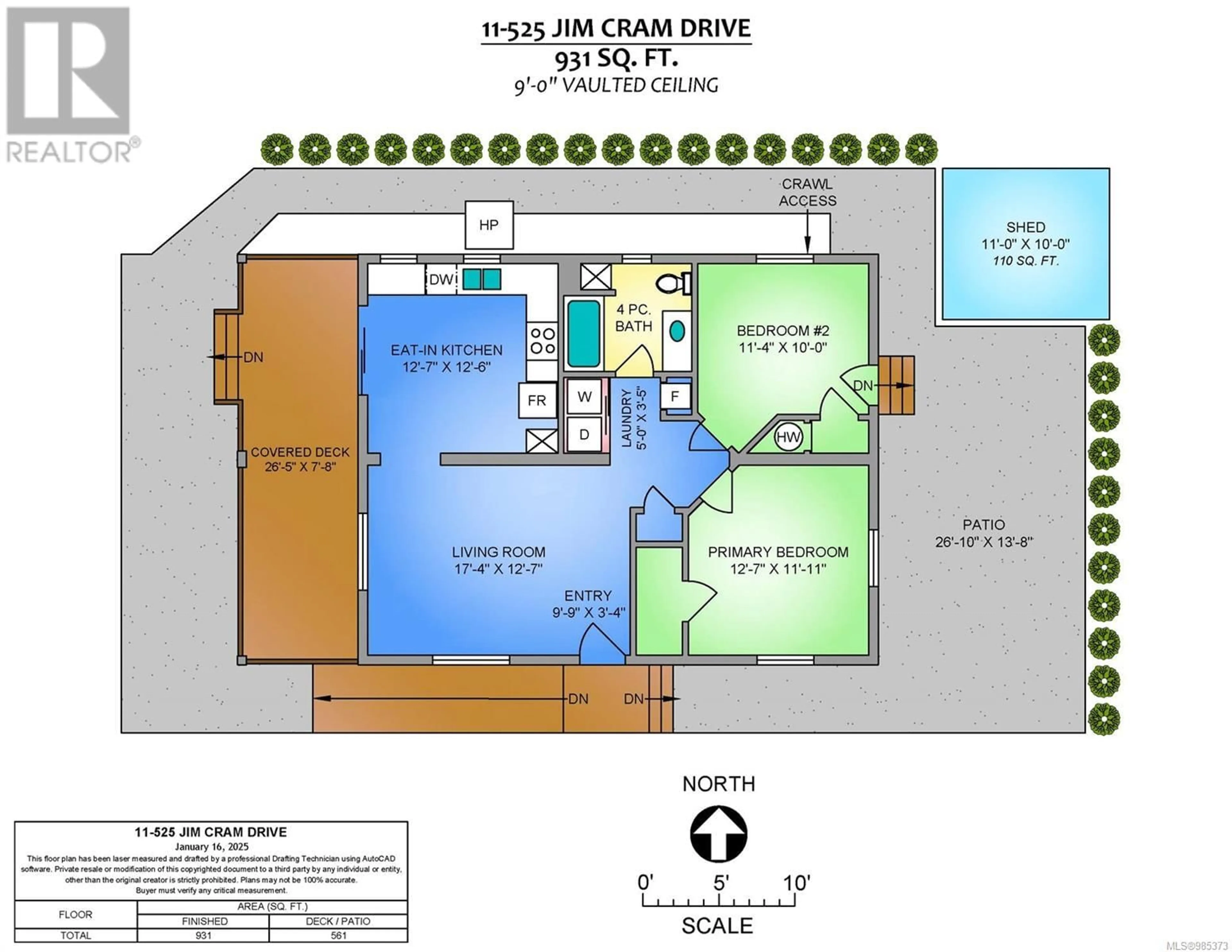 Floor plan for 11 525 Jim Cram Dr N, Ladysmith British Columbia V9G0A5