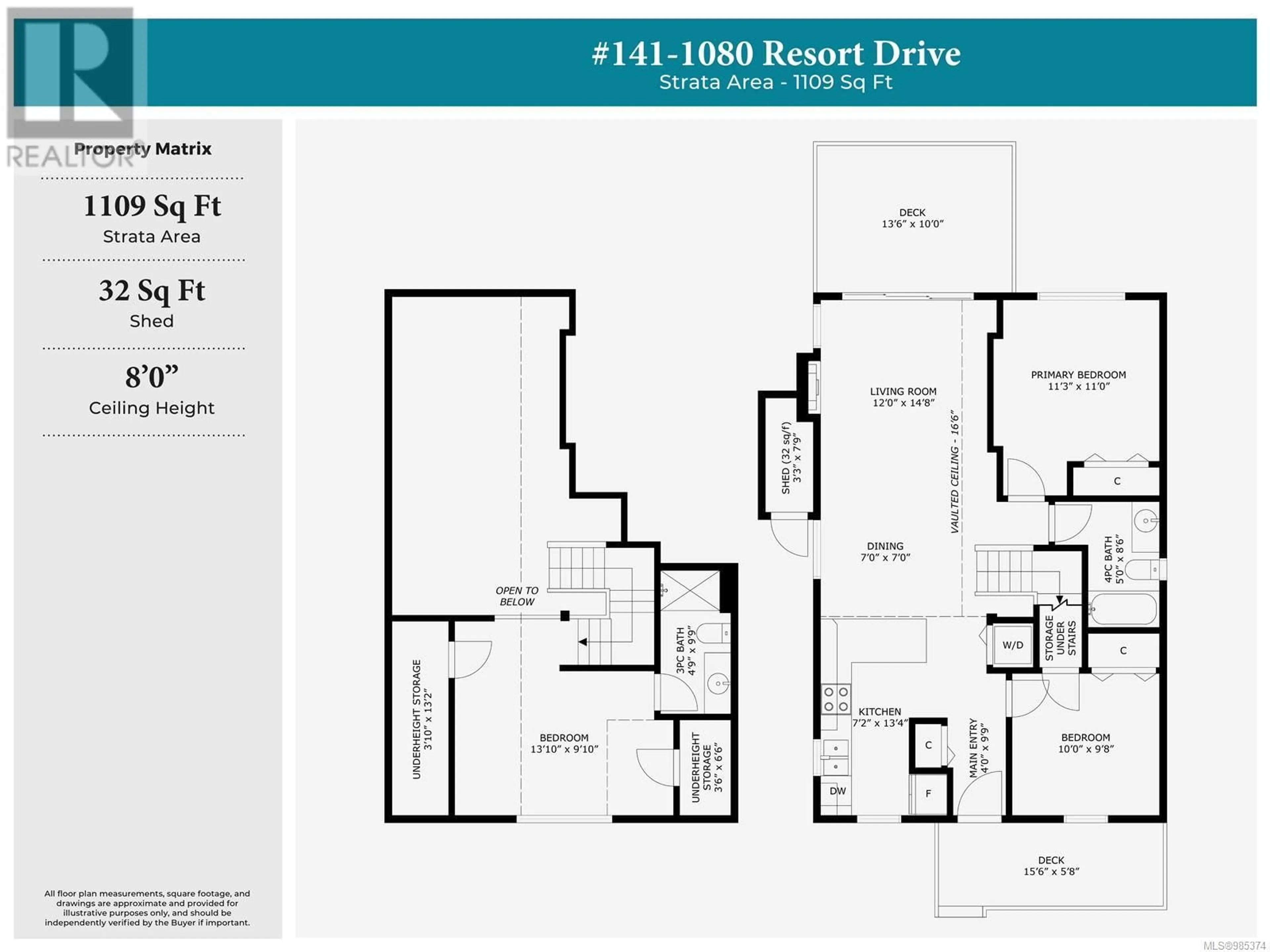 Floor plan for 141 1080 Resort Dr, Parksville British Columbia V9P2E3