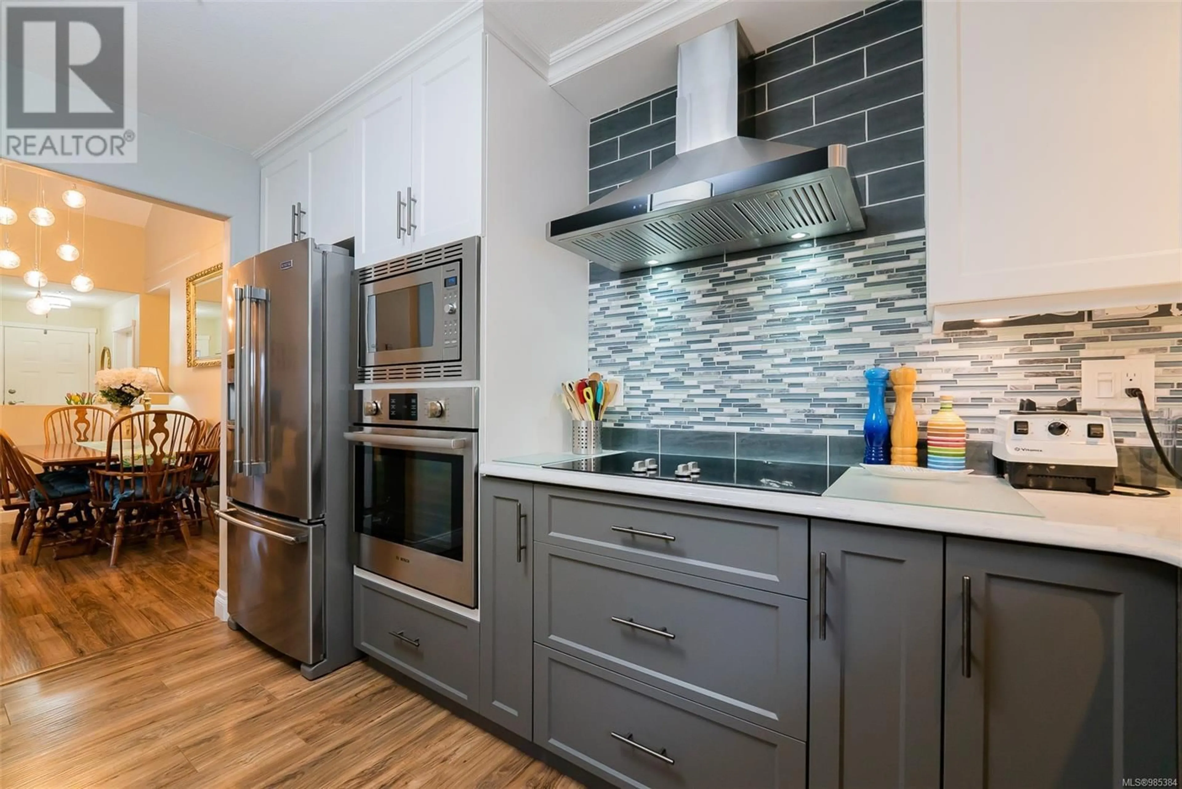 Contemporary kitchen, ceramic/tile floor for 5337 Arbour Lane, Nanaimo British Columbia V9T6E5