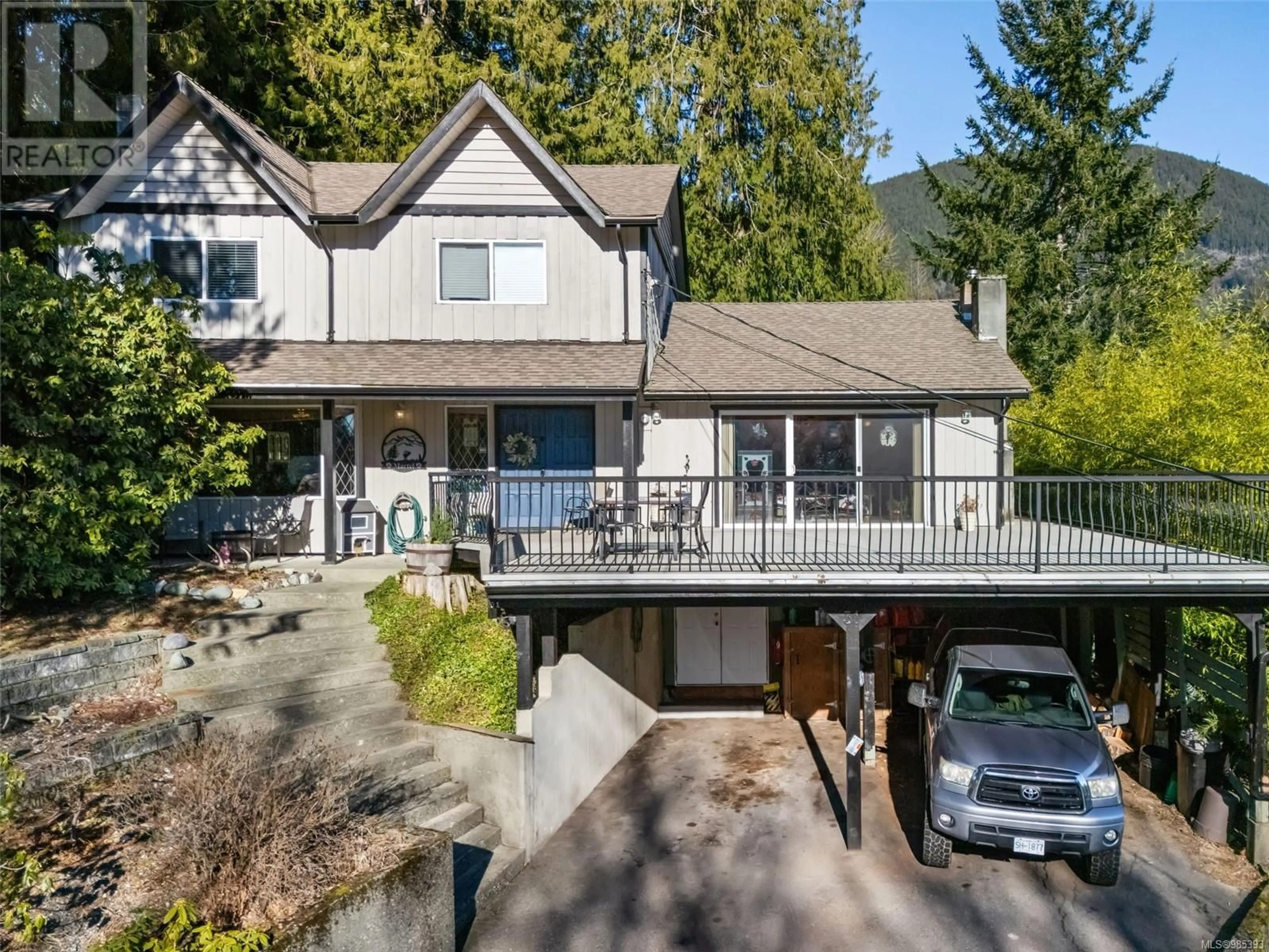 Home with vinyl exterior material, mountain view for 31 Savoy Rd, Lake Cowichan British Columbia V0R2G0