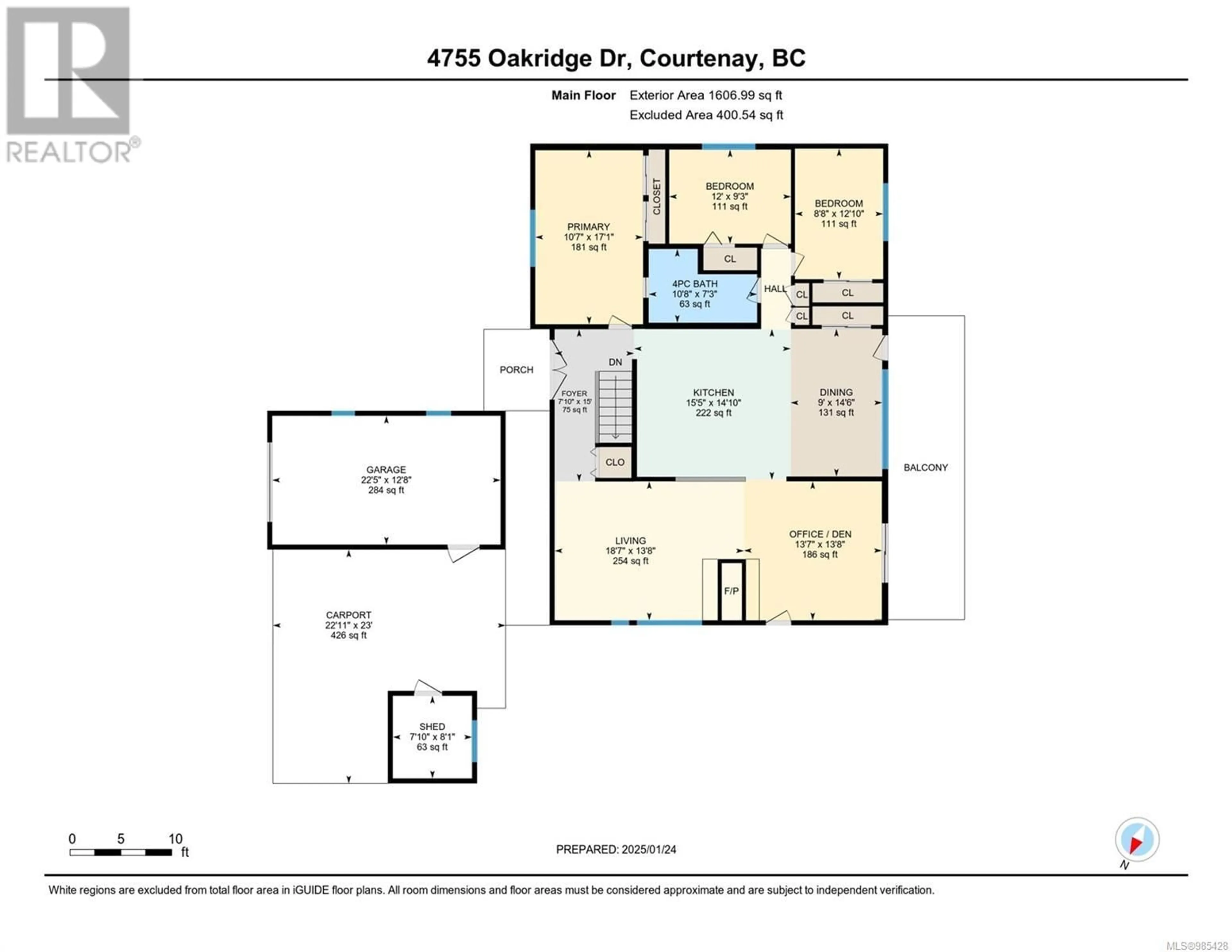 Floor plan for 4755 Oakridge Dr, Courtenay British Columbia V9N6A7