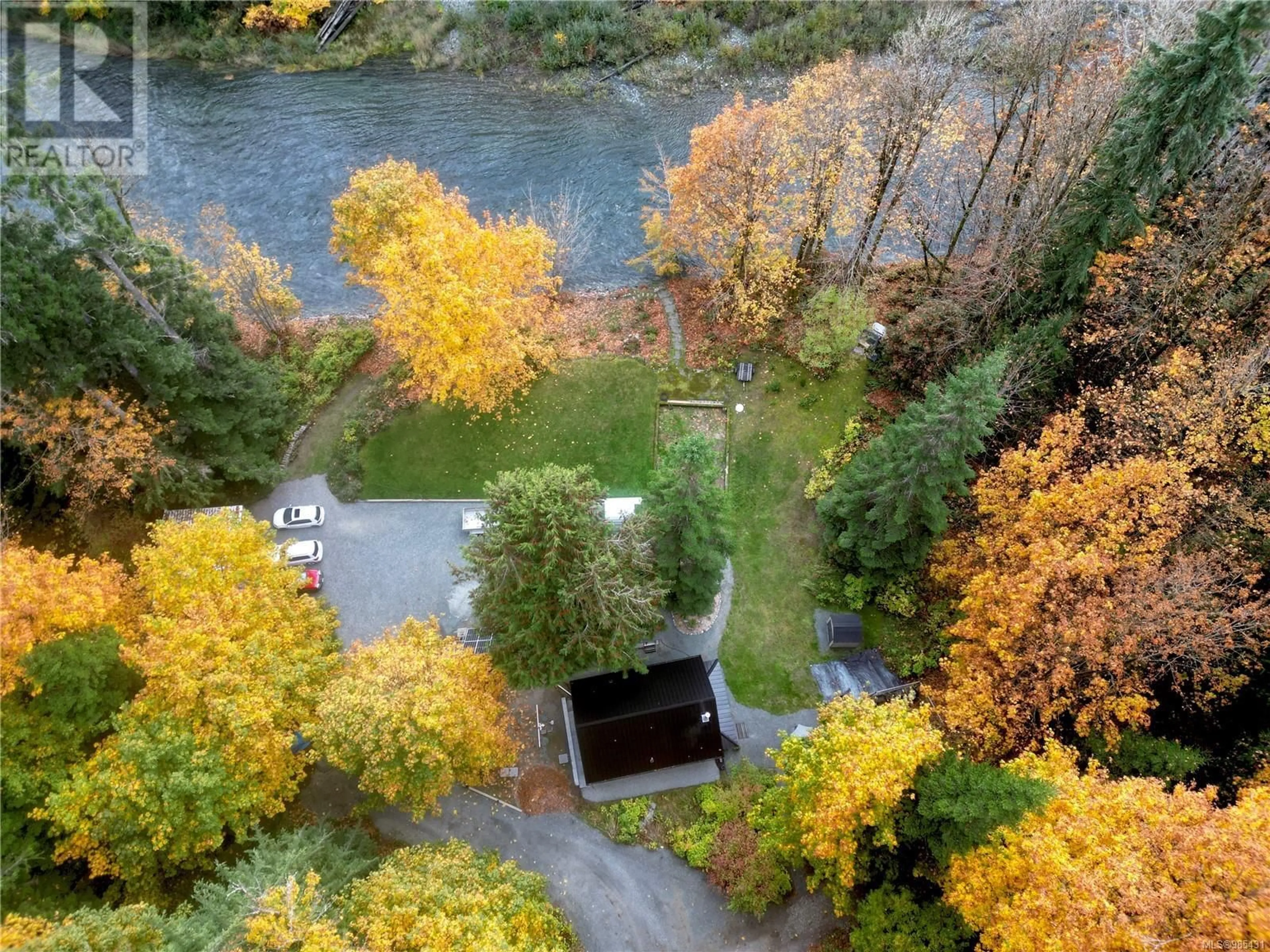 A pic from outside/outdoor area/front of a property/back of a property/a pic from drone, forest/trees view for 6049 RIVERBOTTOM ROAD WEST, Duncan British Columbia V9L6H7