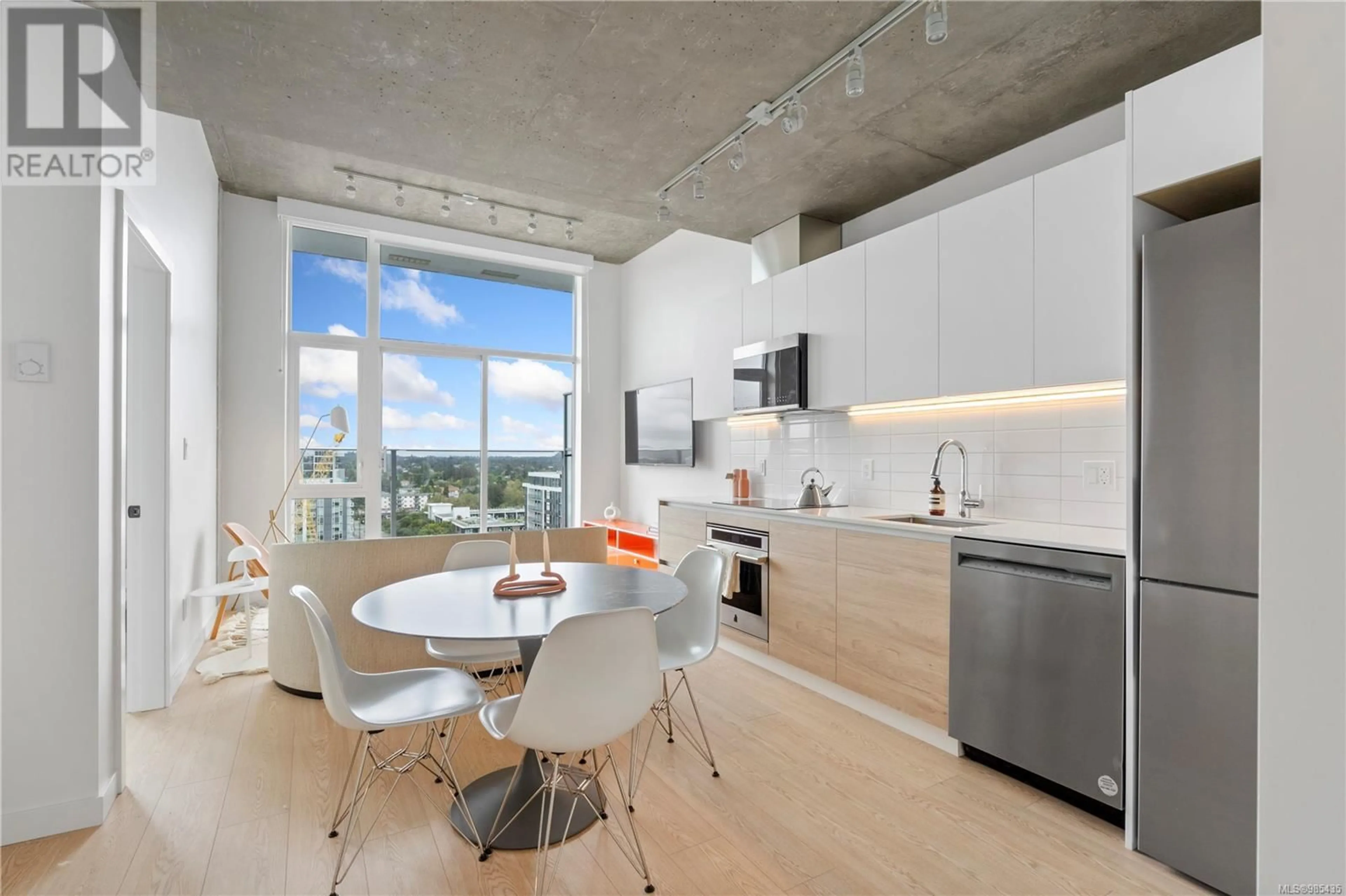 Open concept kitchen, unknown for 1503 1150 Cook St, Victoria British Columbia V8V3Z9