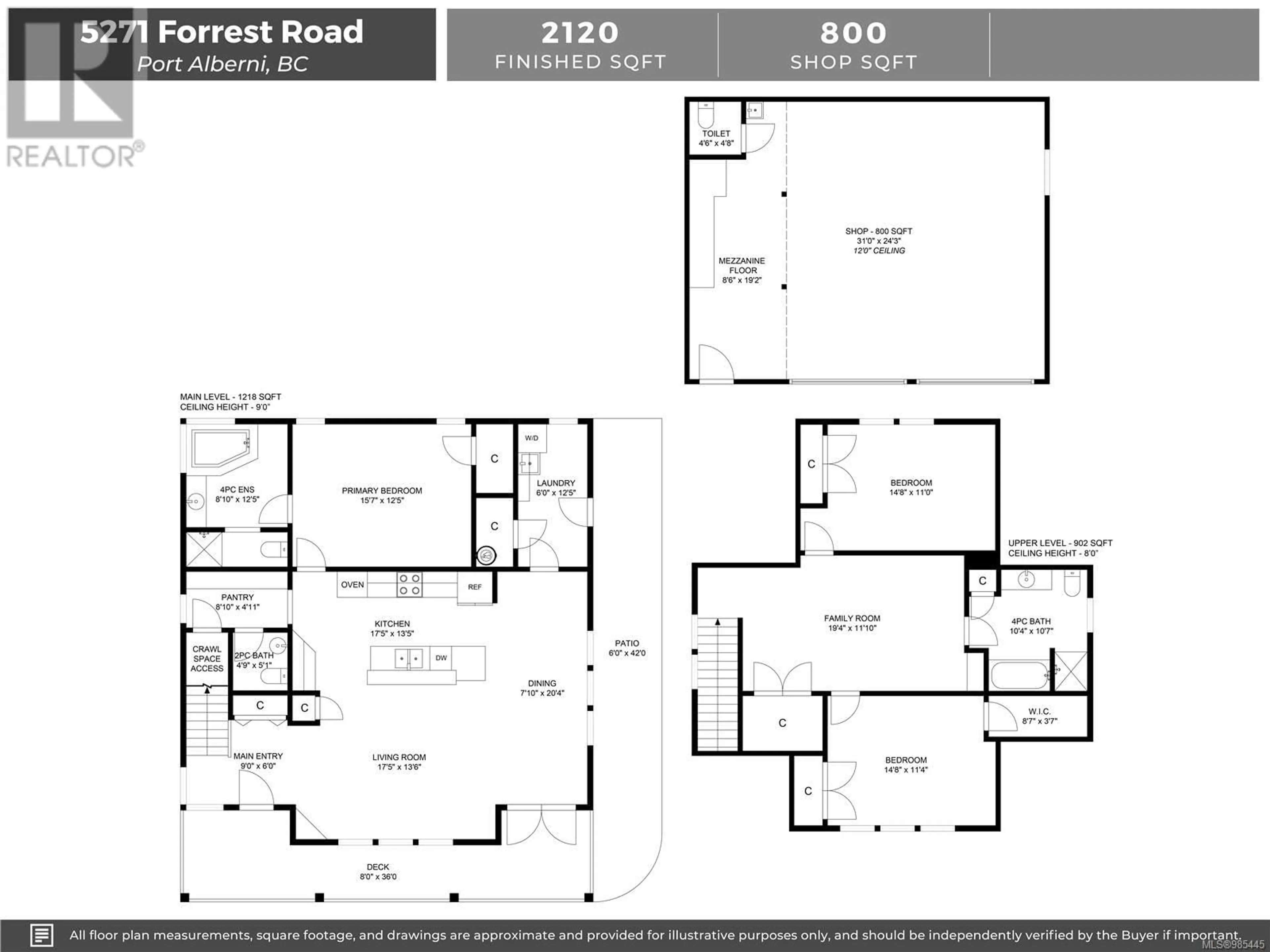 Floor plan for 5271 Forrest Rd, Port Alberni British Columbia V9Y7A9