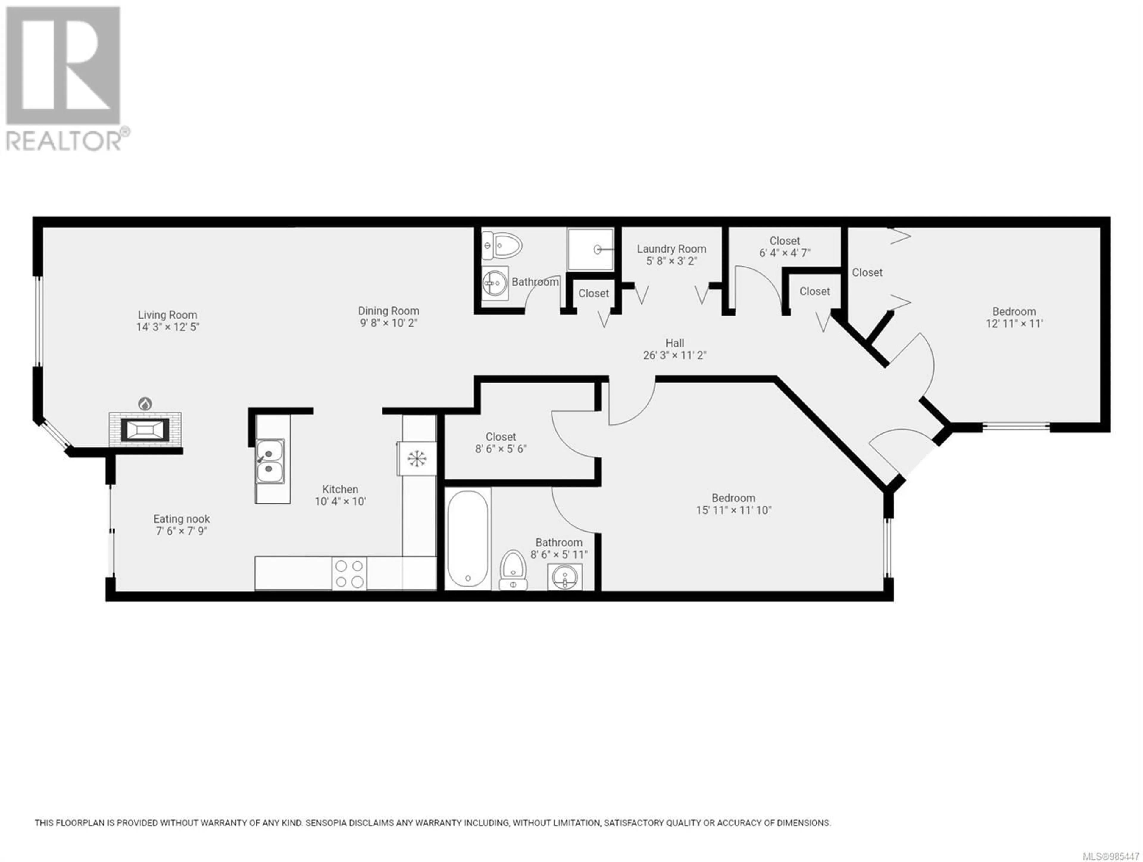 Floor plan for 306 1216 Island Hwy S, Campbell River British Columbia V9W1B5