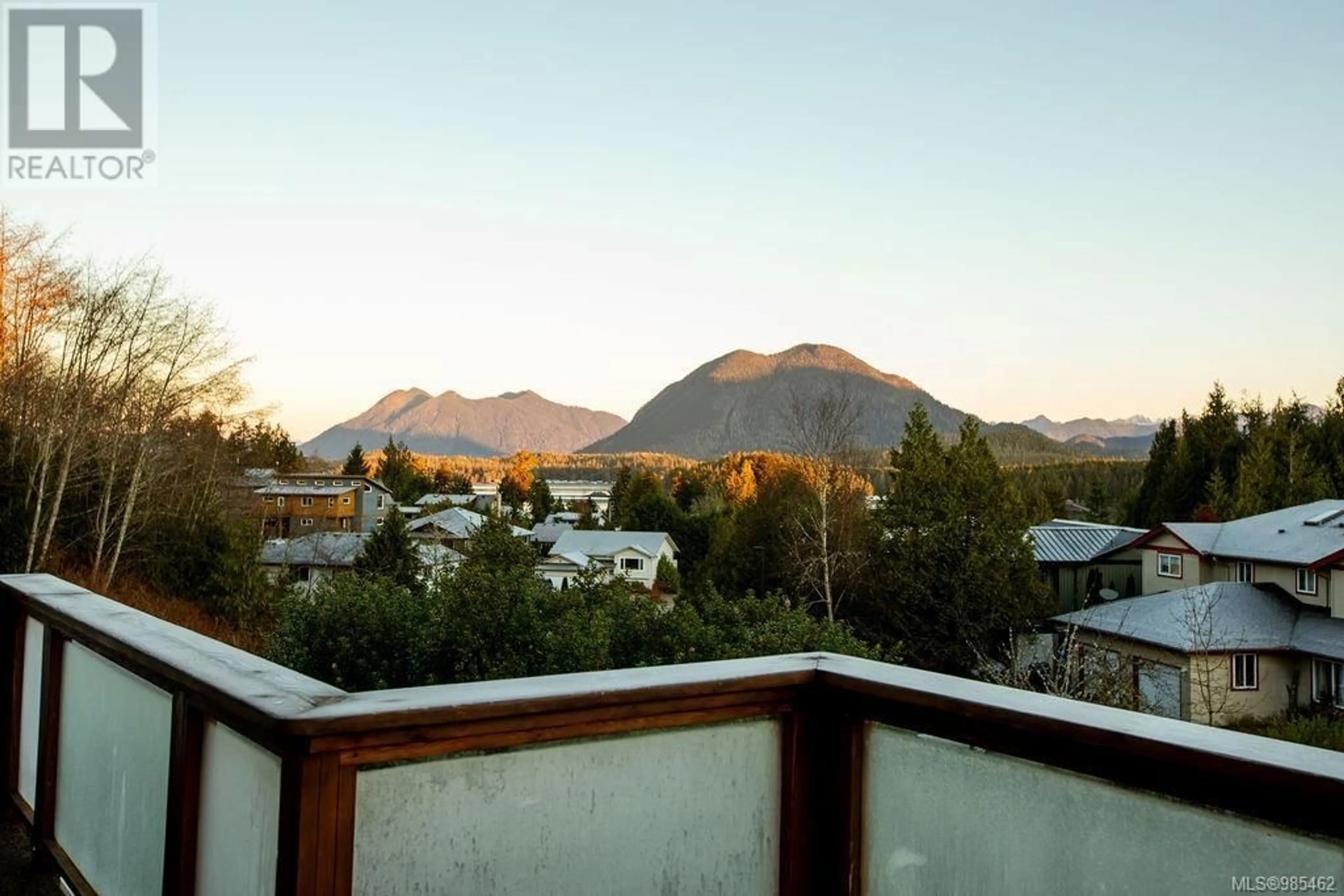 Balcony in the apartment, mountain view for 345 Lone Cone Rd, Tofino British Columbia V0R2Z0