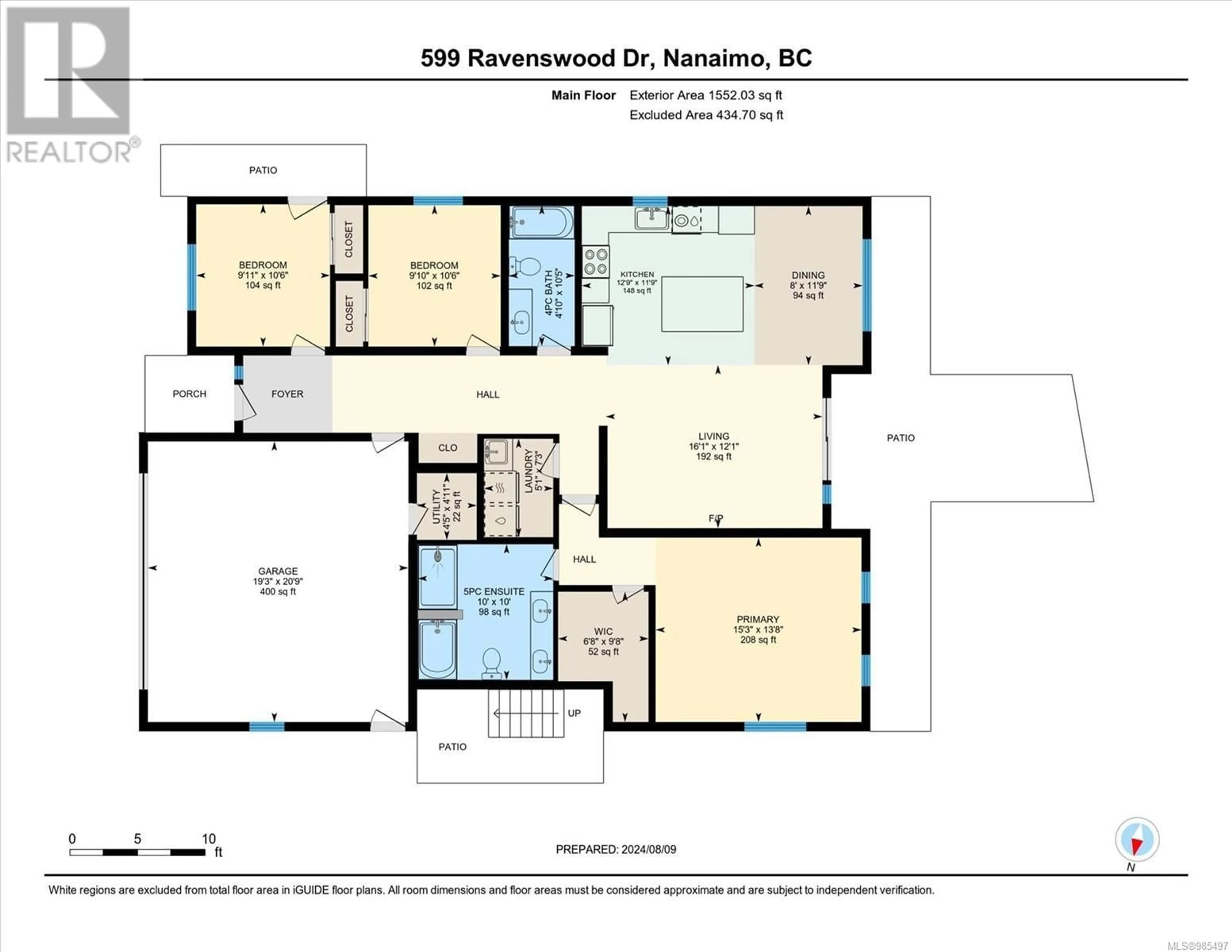 Floor plan for 599 Ravenswood Dr, Nanaimo British Columbia V9R0J6