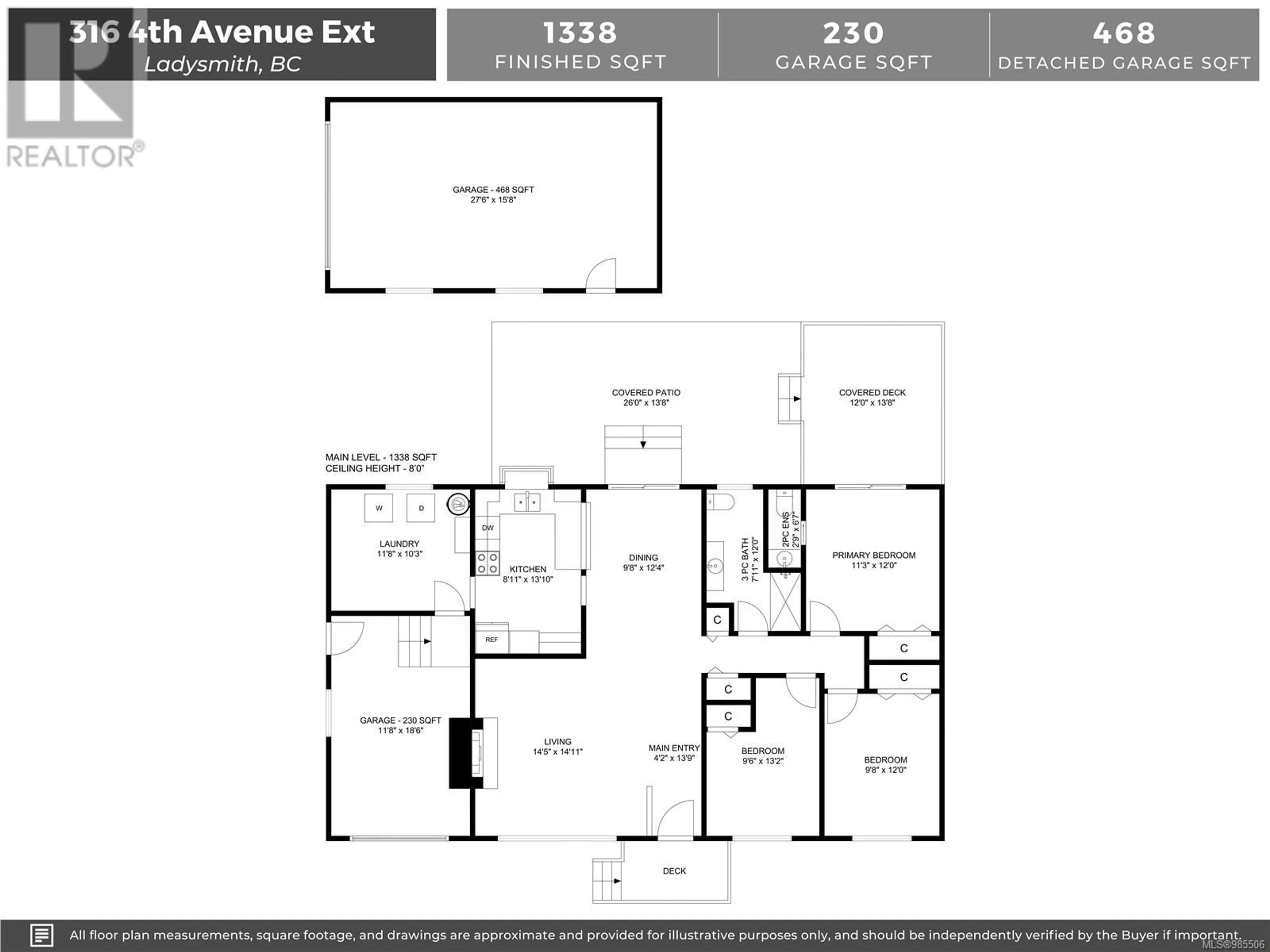 Floor plan for 316 4th Ave Exten, Ladysmith British Columbia V9G1T4