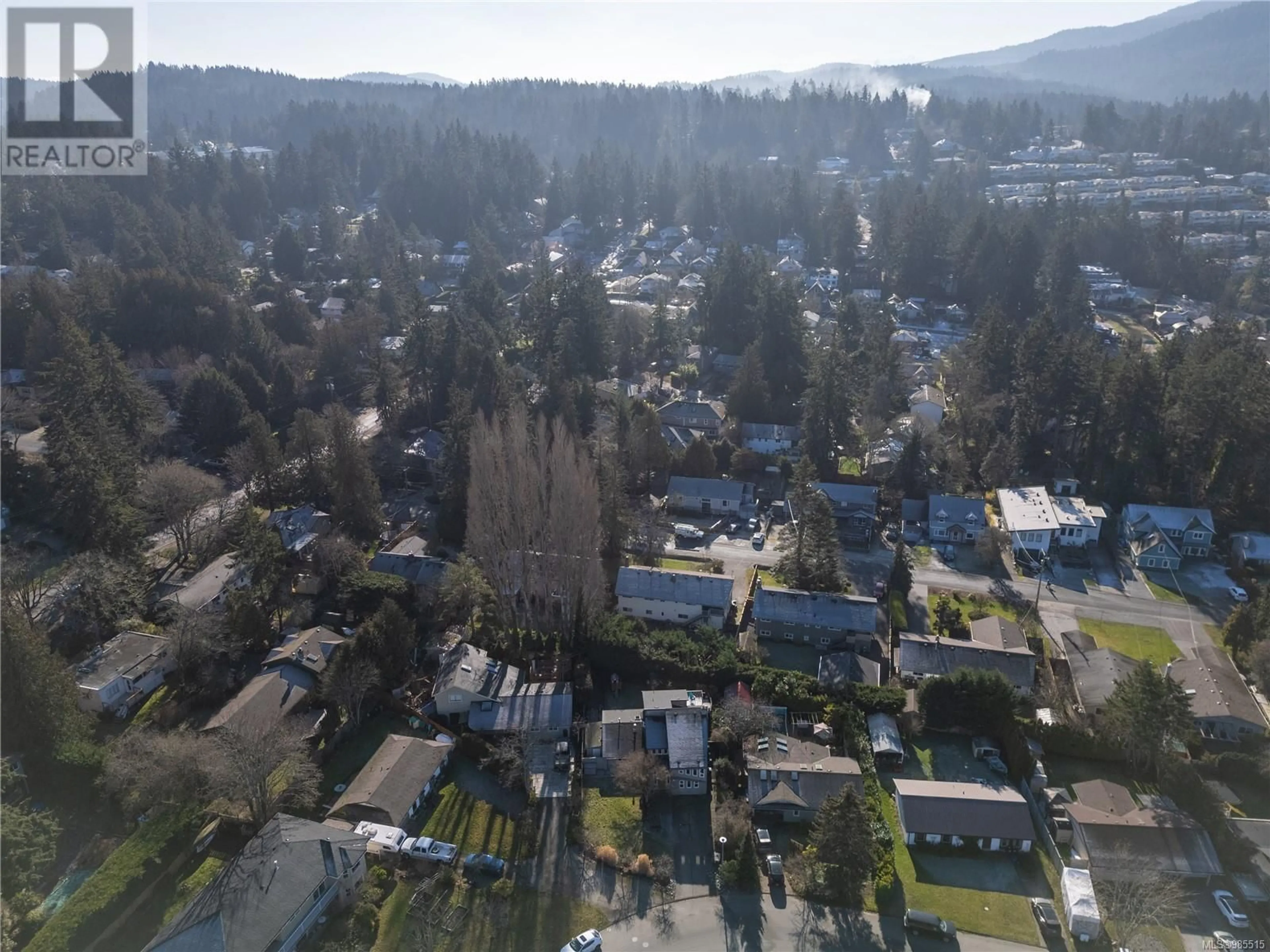 A pic from outside/outdoor area/front of a property/back of a property/a pic from drone, mountain view for 967 Paconla Pl, Central Saanich British Columbia V8M1E1