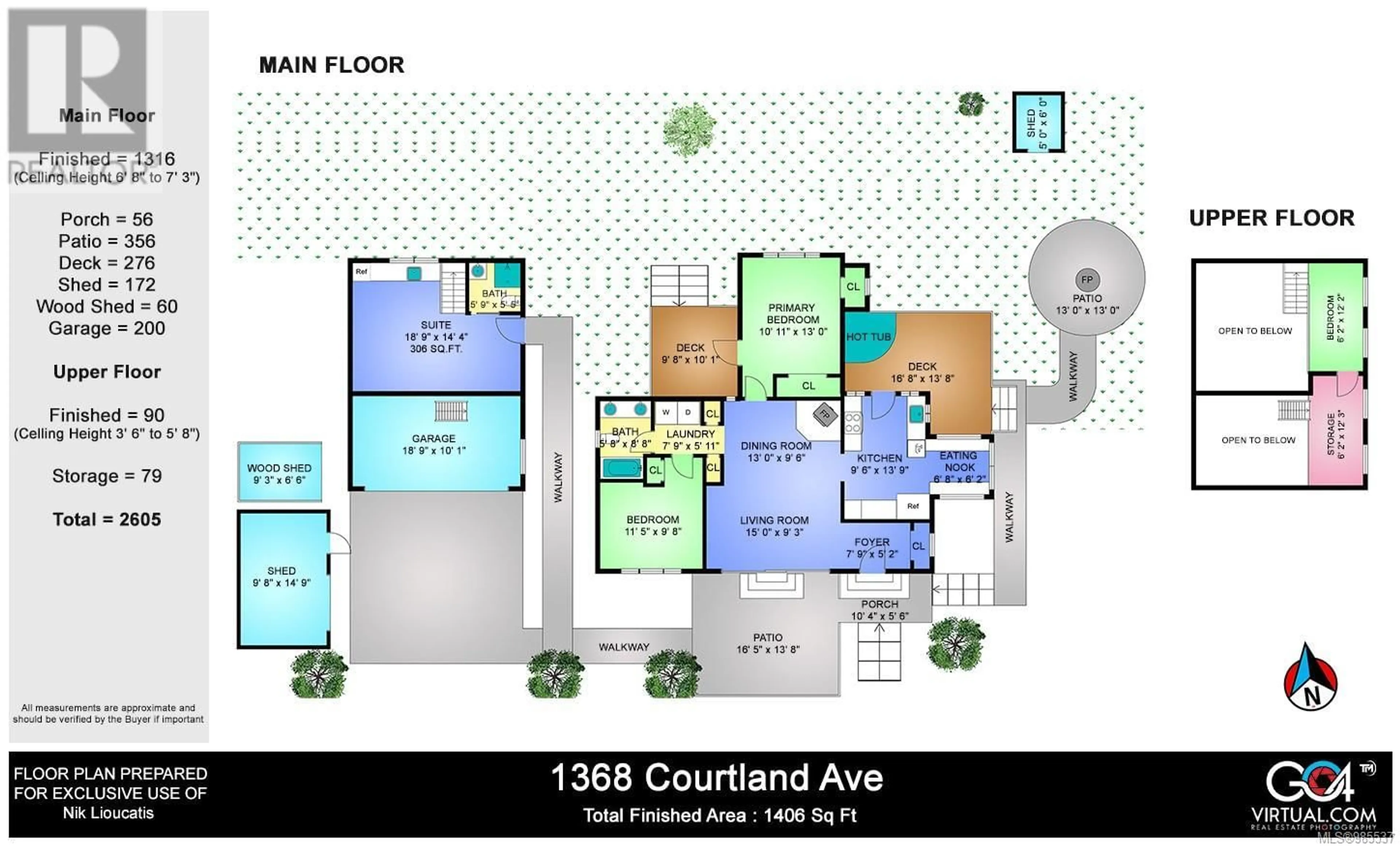 Floor plan for 1368 Courtland Ave, Saanich British Columbia V9E2C5