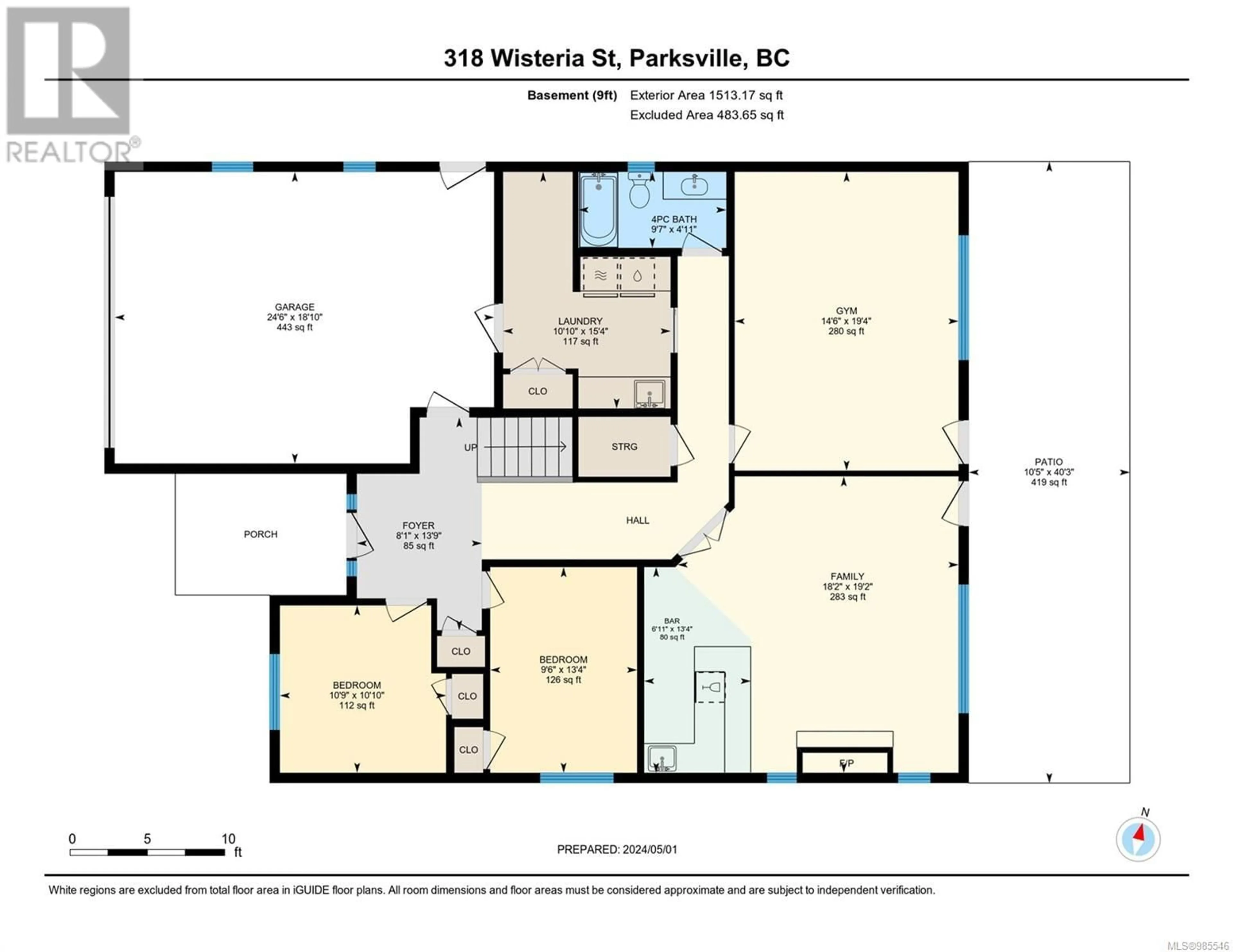 Floor plan for 318 Wisteria St, Parksville British Columbia V9P1E1