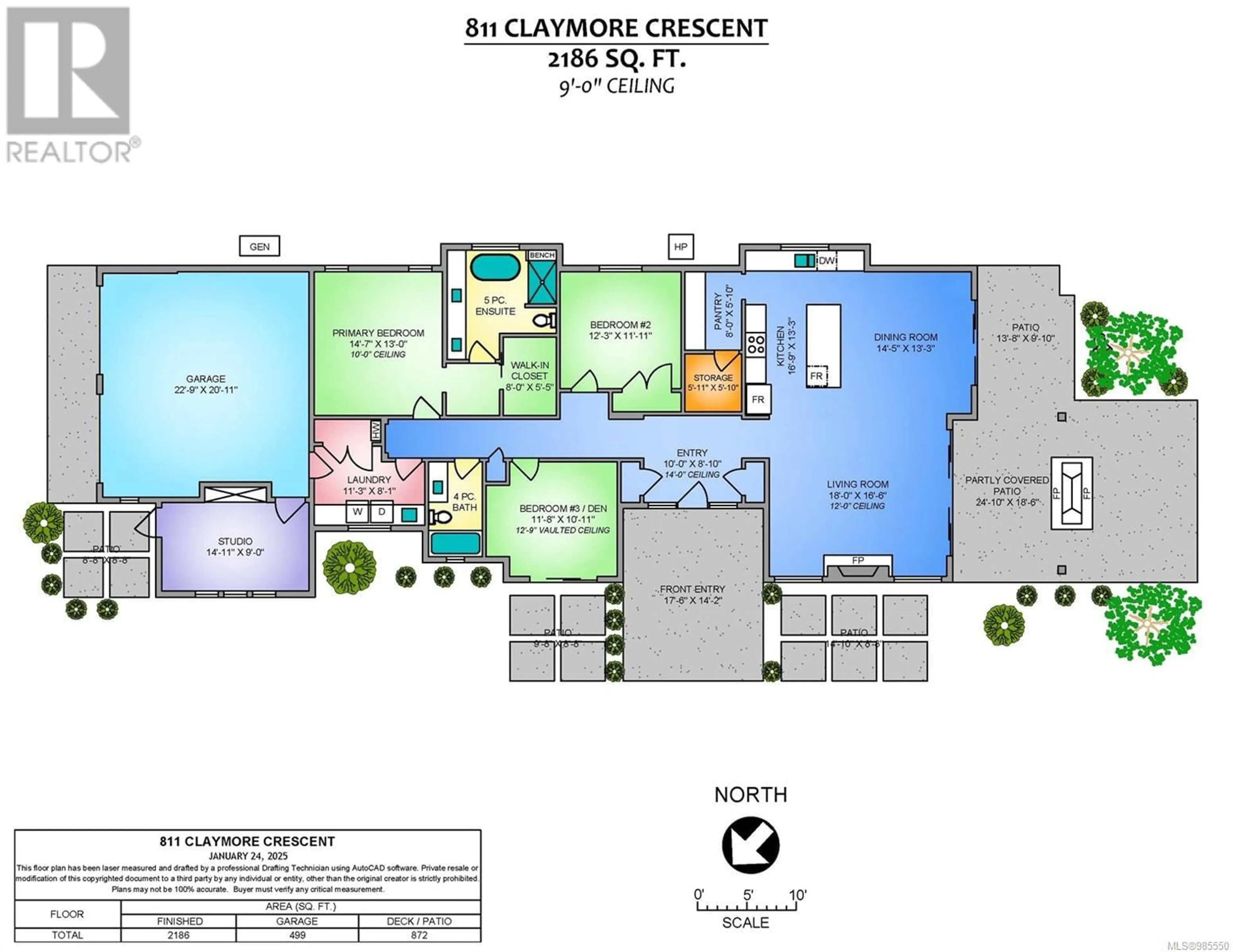 Floor plan for 811 Claymore Cres, Qualicum Beach British Columbia V9K2T6