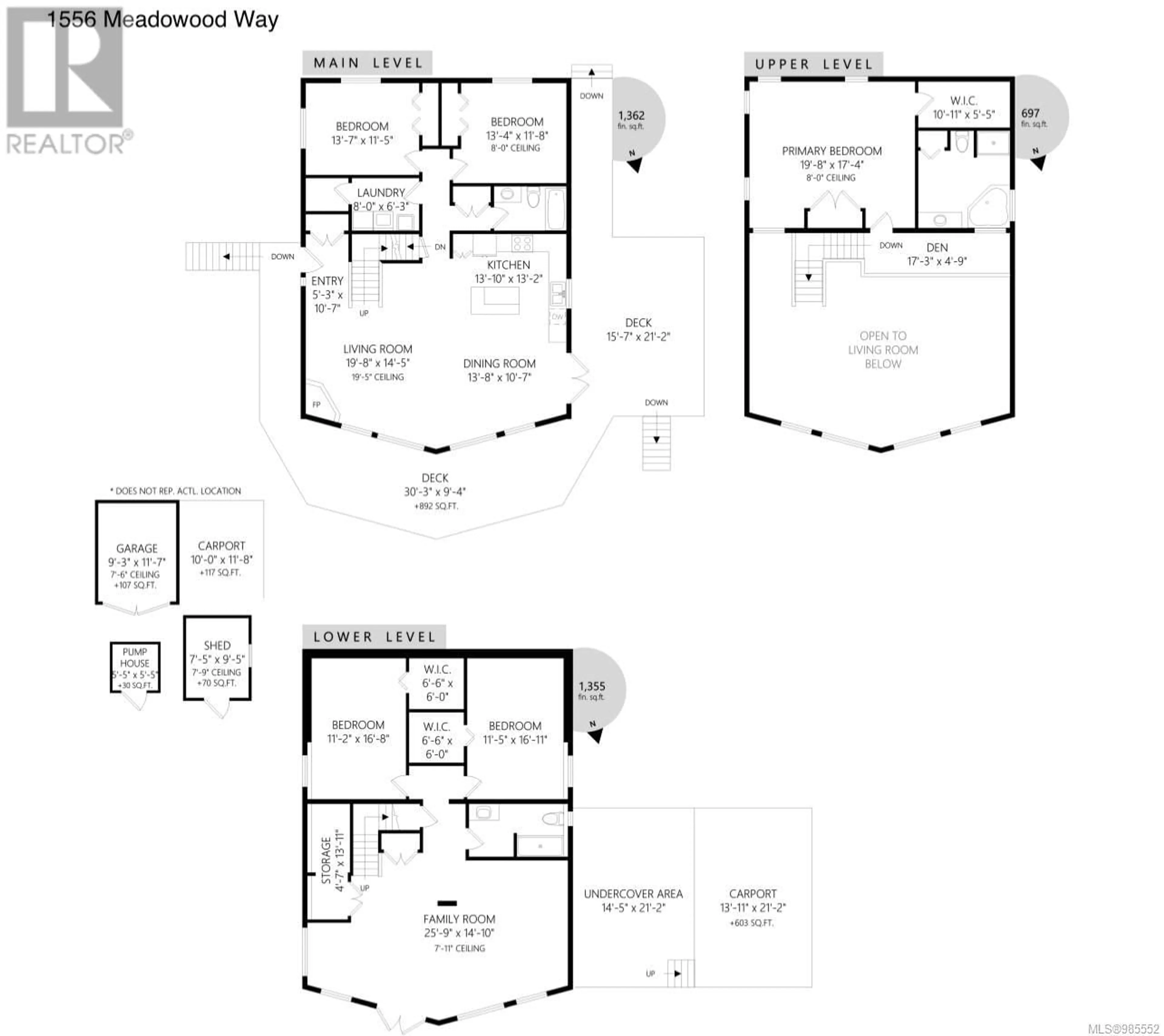 Floor plan for 1556 Meadowood Way, Qualicum Beach British Columbia V9K2V2