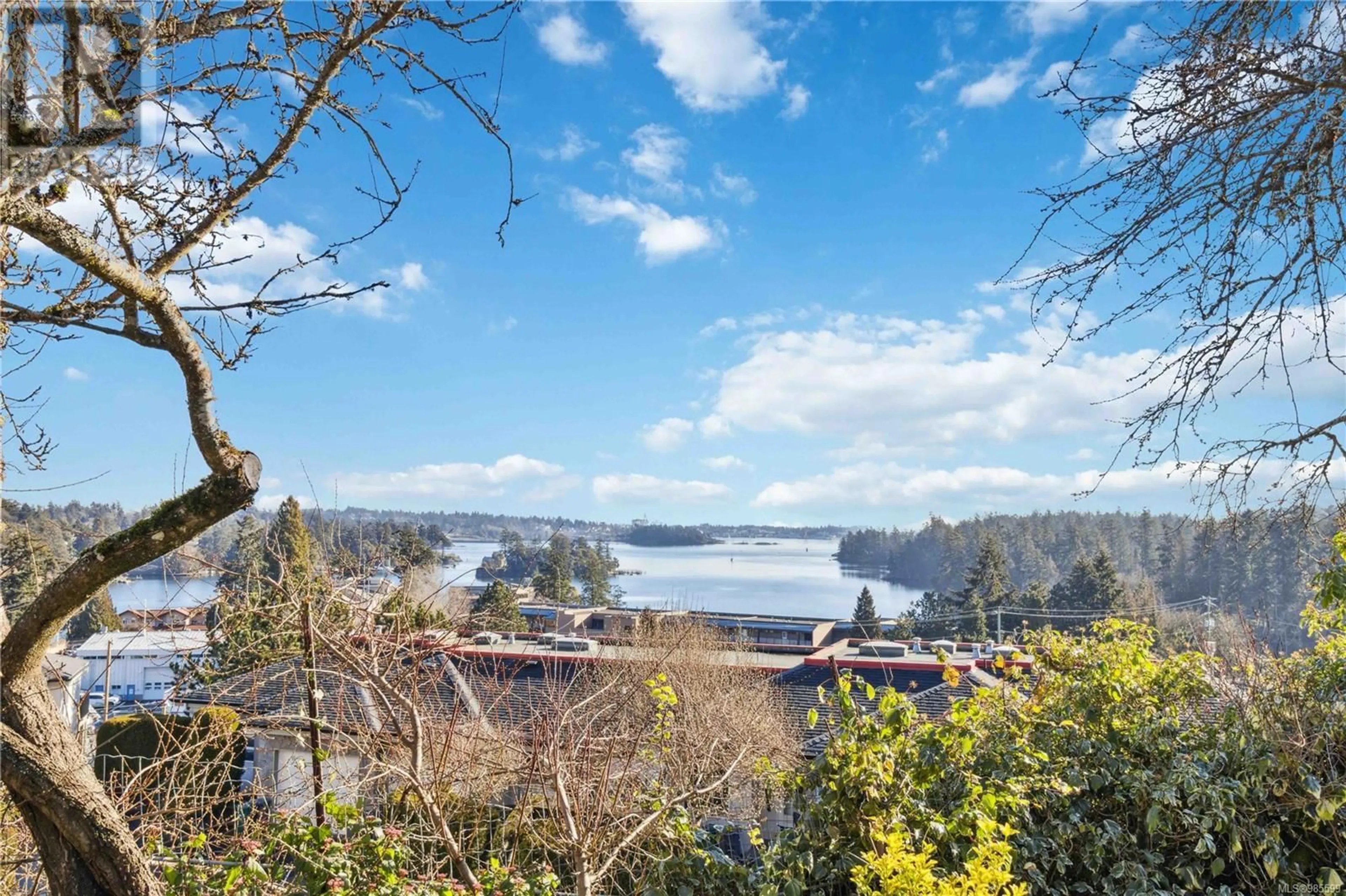 A pic from outside/outdoor area/front of a property/back of a property/a pic from drone, water/lake/river/ocean view for 326 Damon Dr, View Royal British Columbia V9B5G5