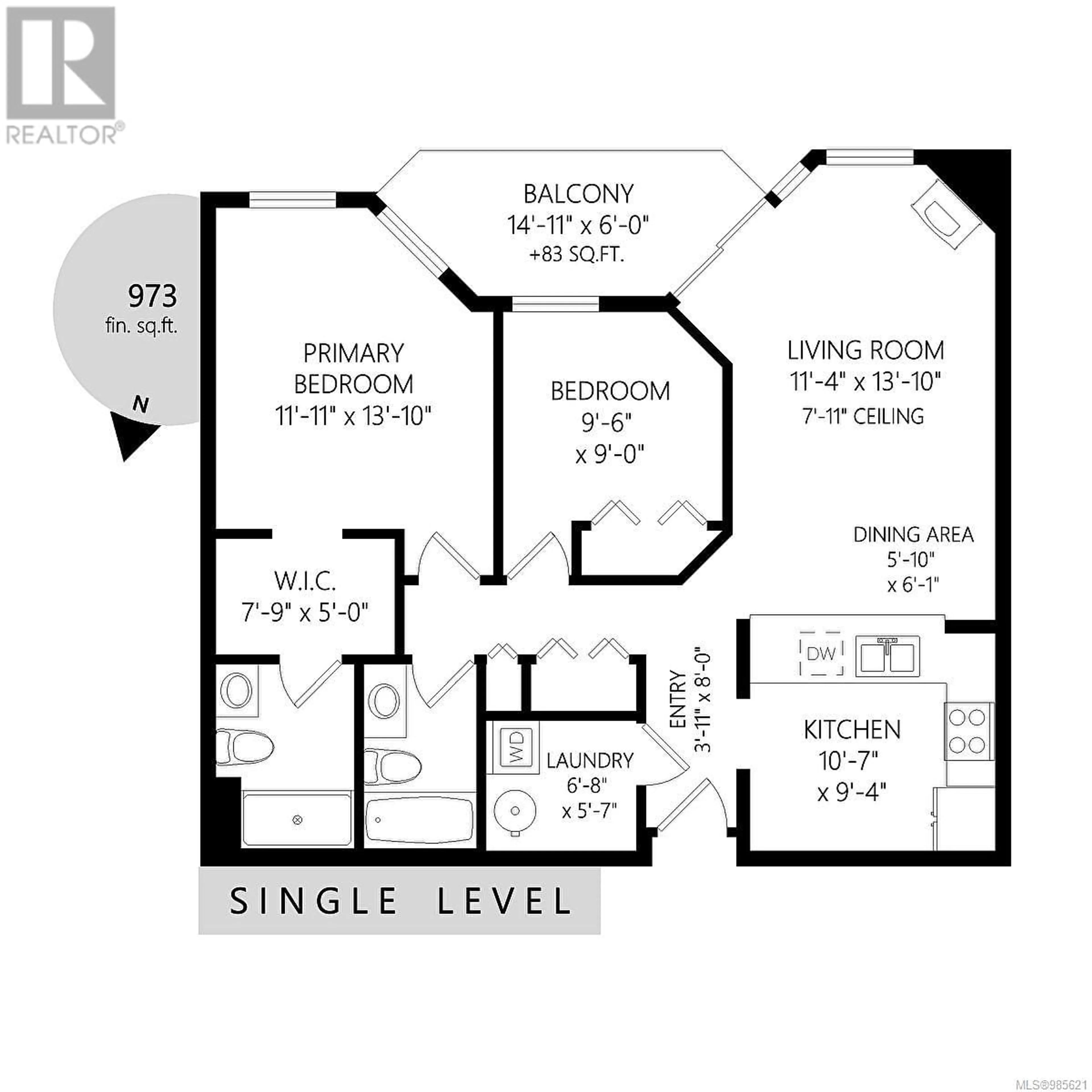 Floor plan for 106 24 Prideaux St, Nanaimo British Columbia V9R2M4