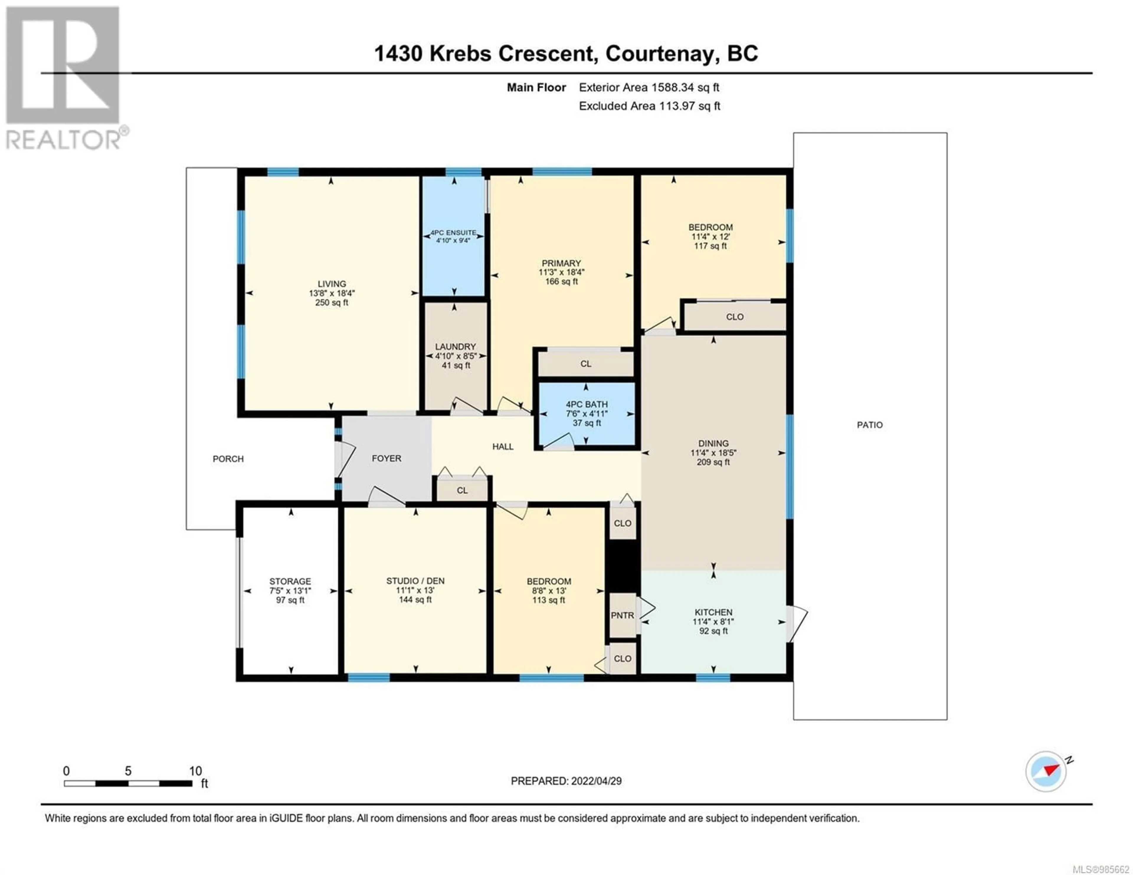 Floor plan for 1430 Krebs Cres, Courtenay British Columbia V9N9E9