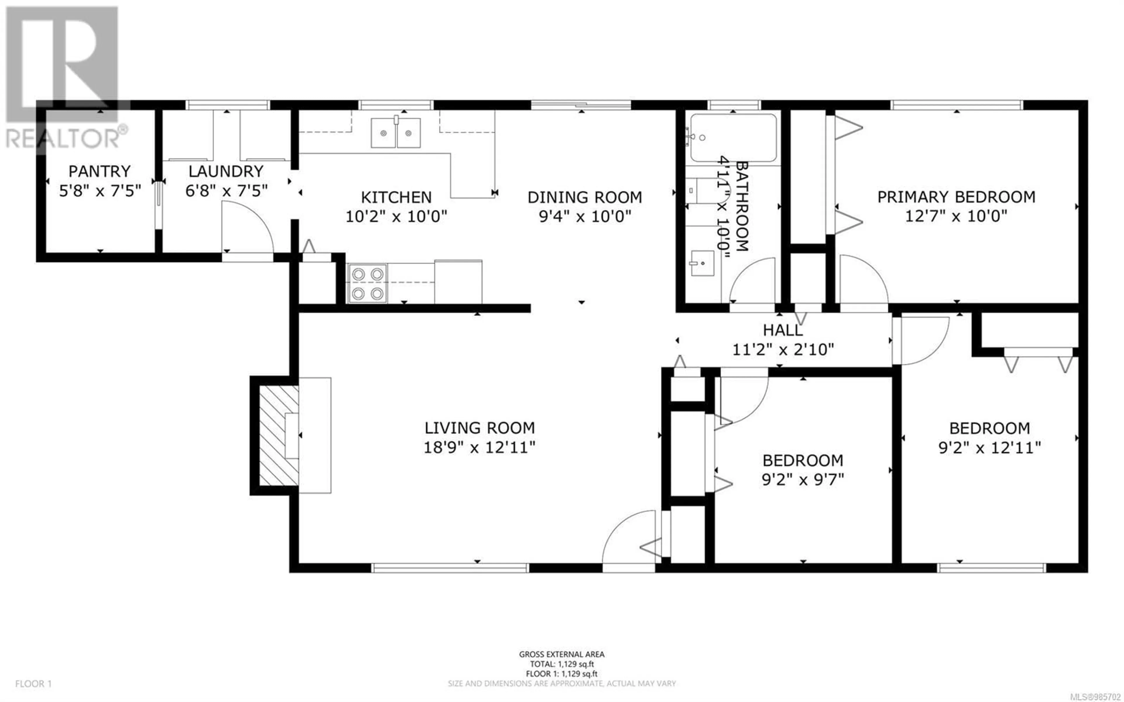 Floor plan for 535 Charstate Dr, Campbell River British Columbia V9W6J5