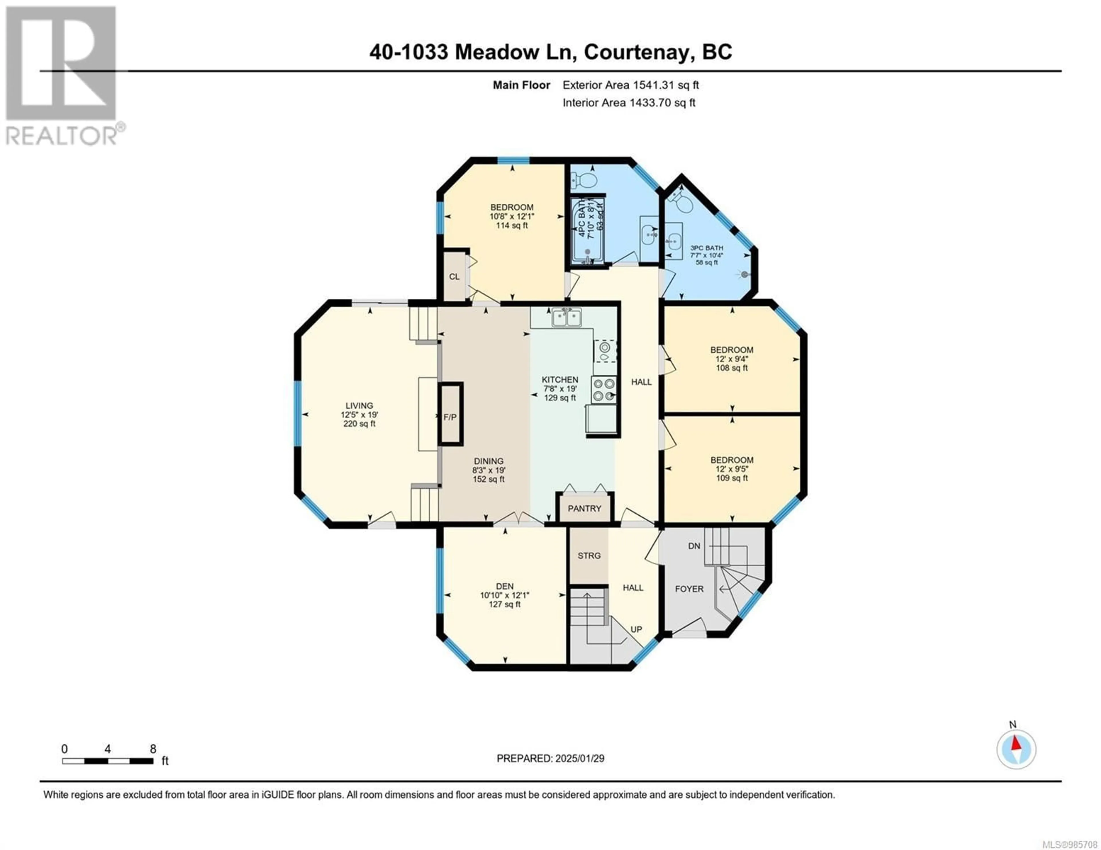 Floor plan for 1044 Meadow Lane, Courtenay British Columbia V9J1L0