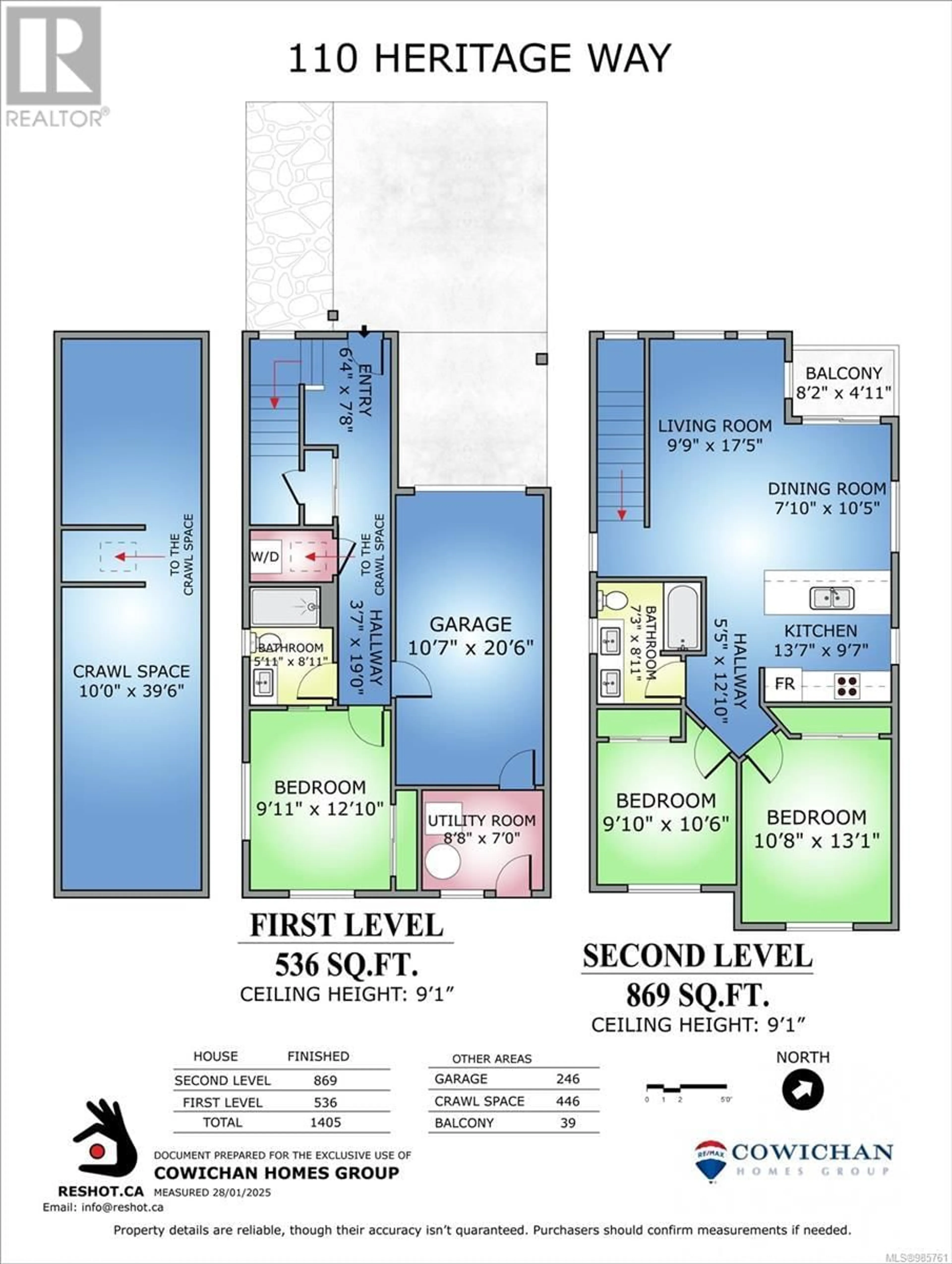 Floor plan for A 110 Plante Cres, Lake Cowichan British Columbia V0R2G0