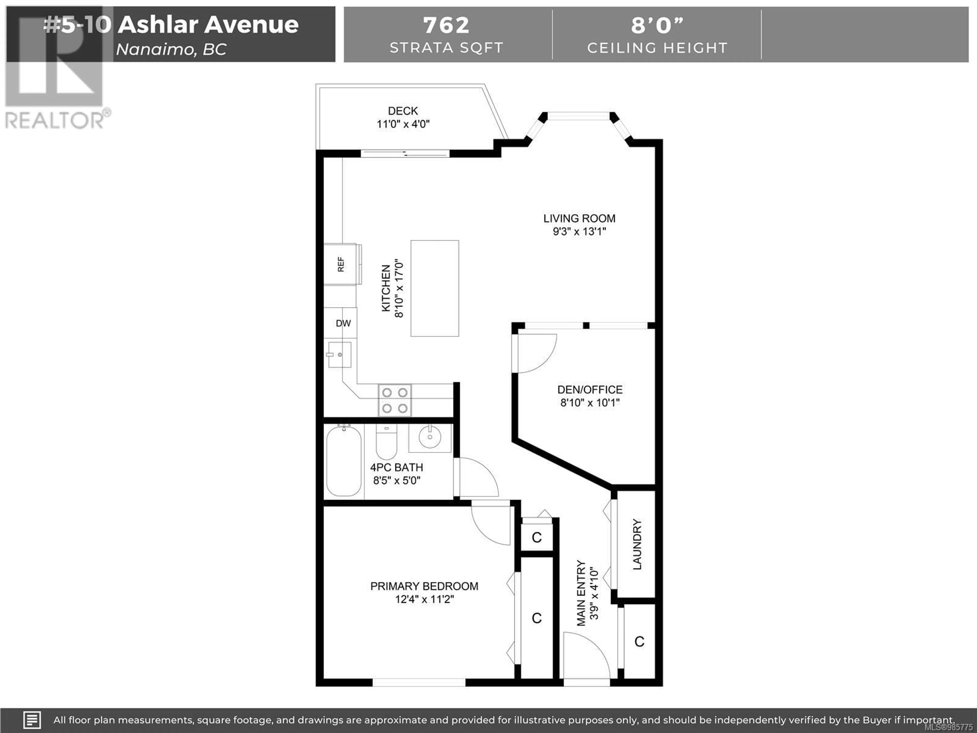 Floor plan for 5 10 Ashlar Ave, Nanaimo British Columbia V9R2K8