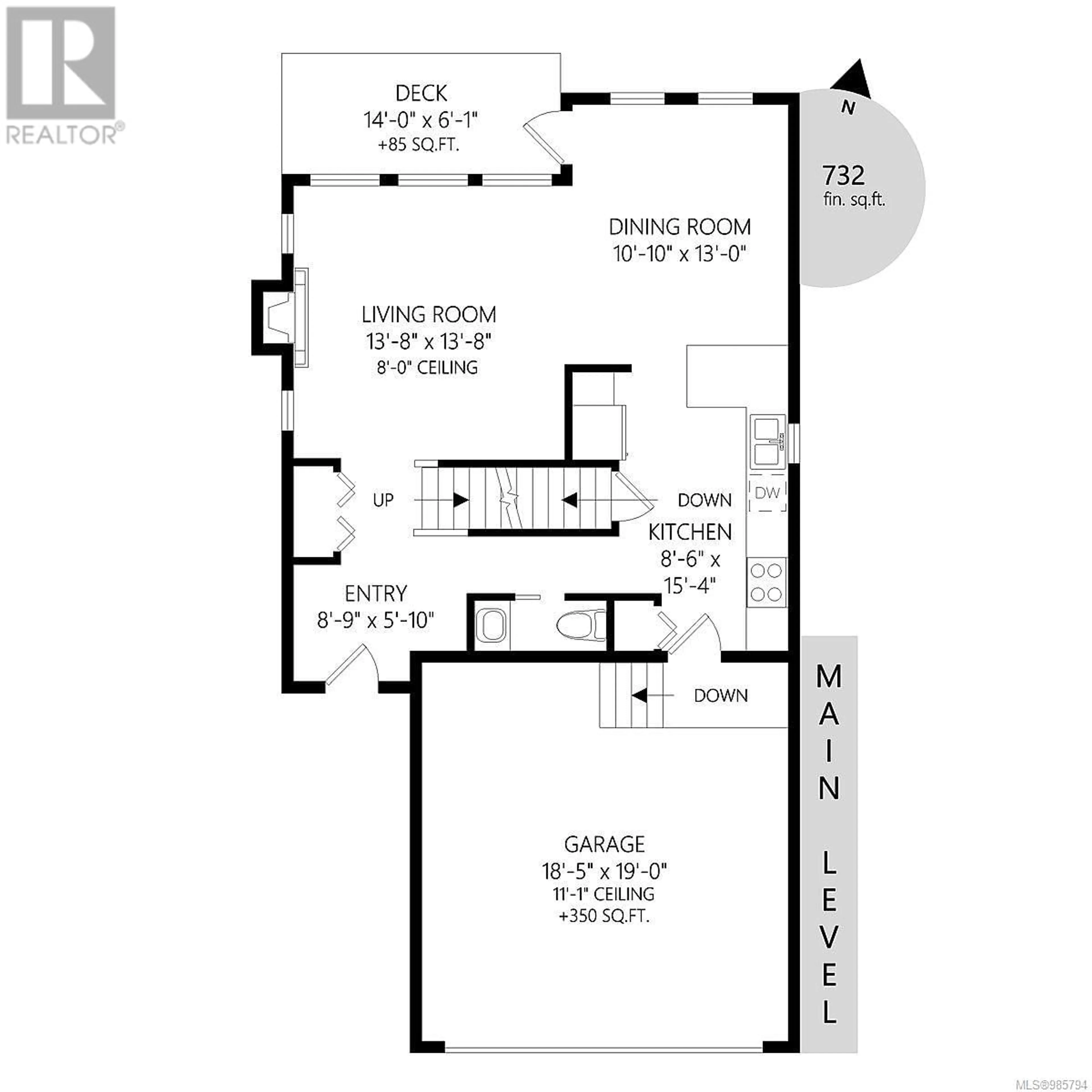 Floor plan for 15 - 95 TALCOTT ROAD, View Royal British Columbia V9B5T6