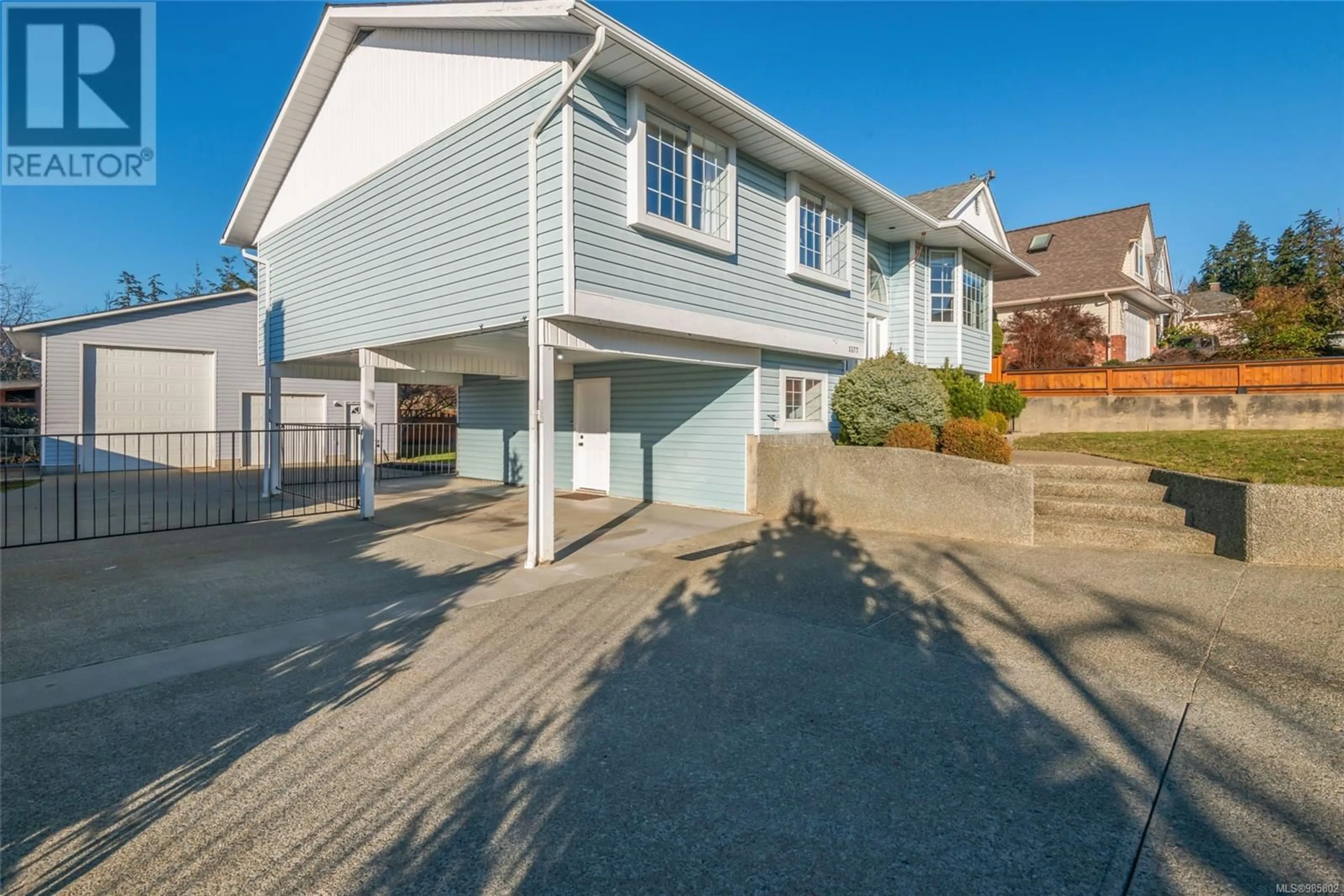 A pic from outside/outdoor area/front of a property/back of a property/a pic from drone, street for 3577 Huff Dr, Port Alberni British Columbia V9Y8B3