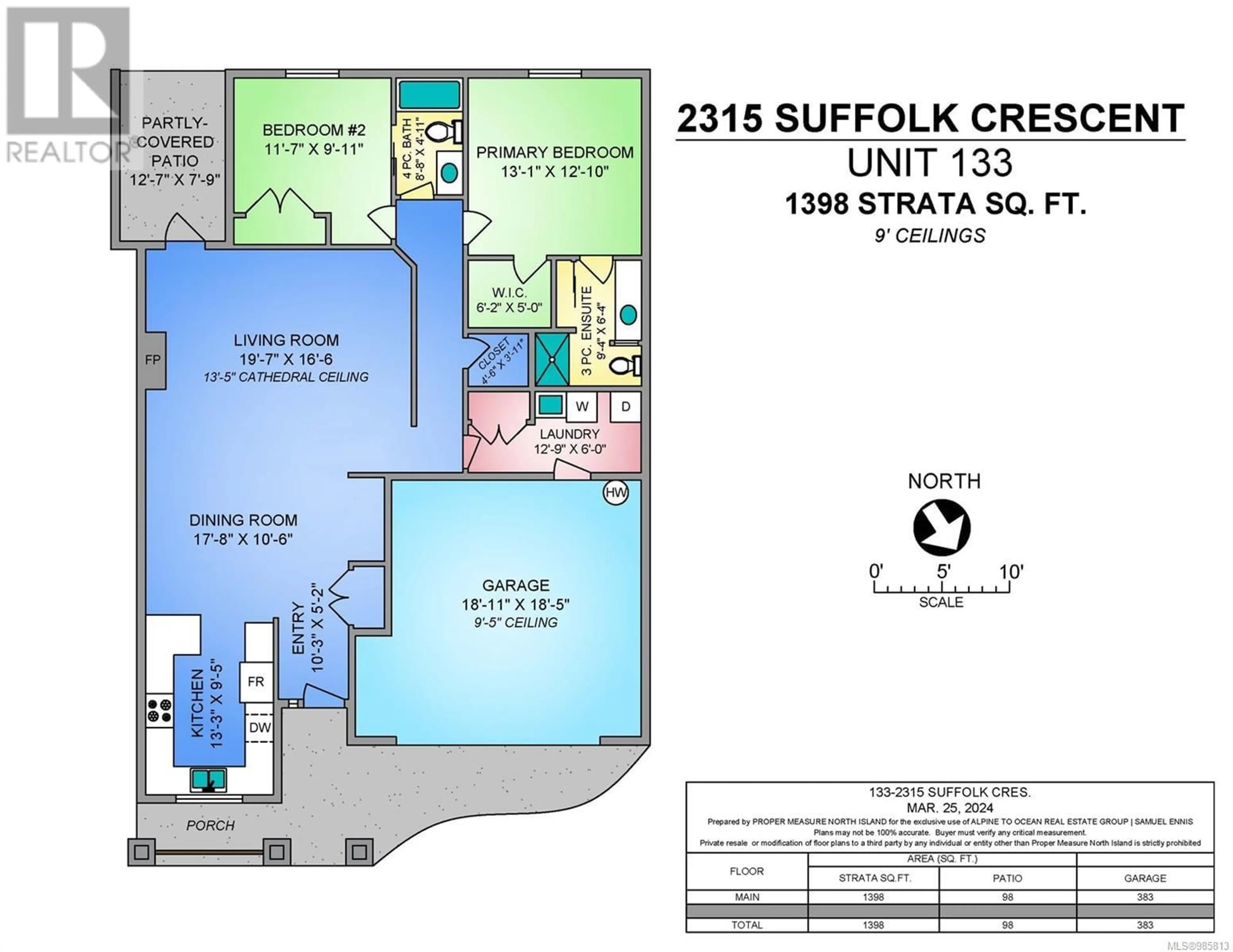 Floor plan for 133 2315 Suffolk Cres, Courtenay British Columbia V9N3Z4