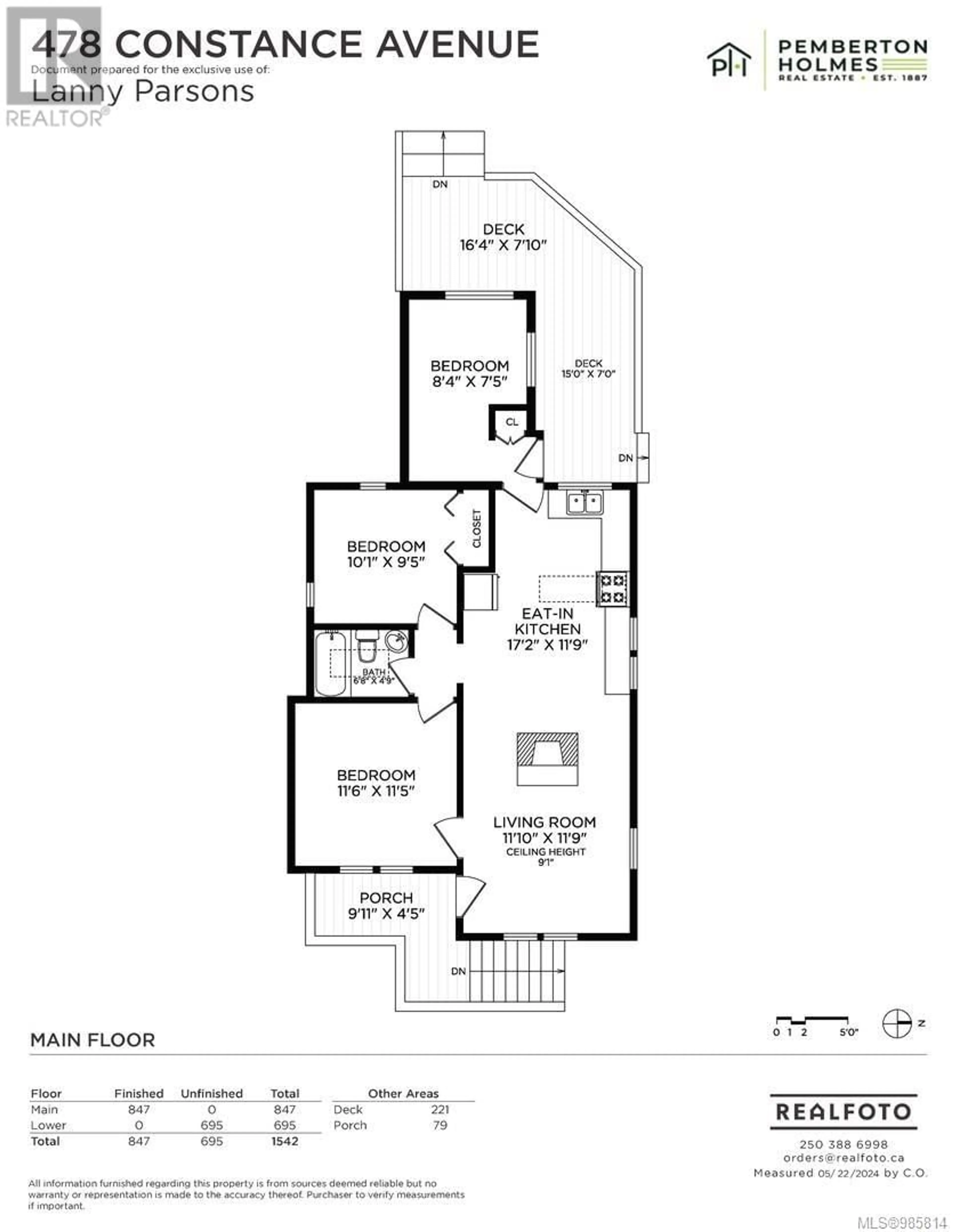 Floor plan for 478 Constance Ave, Esquimalt British Columbia V9A6N3