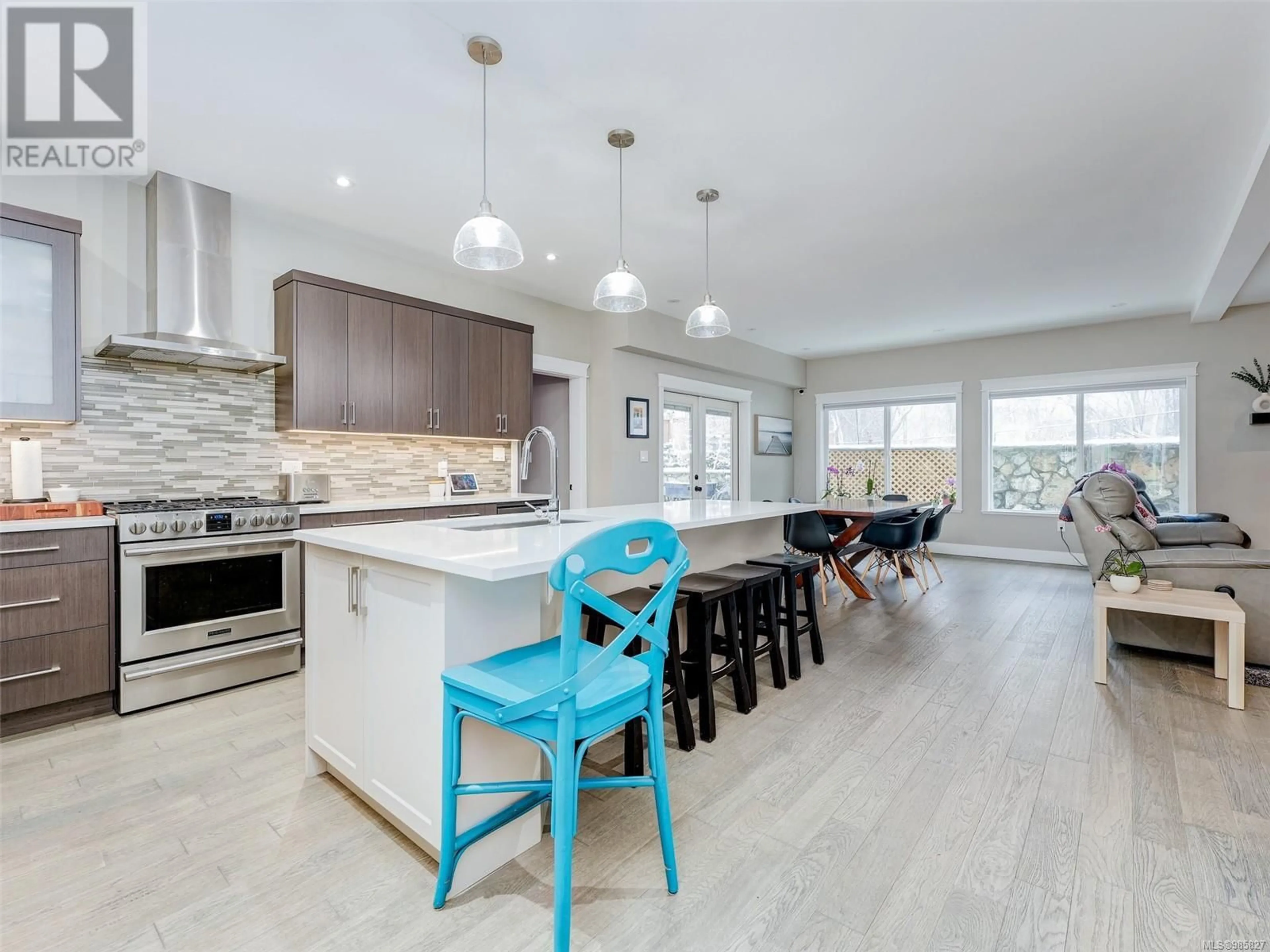 Open concept kitchen, ceramic/tile floor for 3513 Joy Close, Langford British Columbia V9C0M4