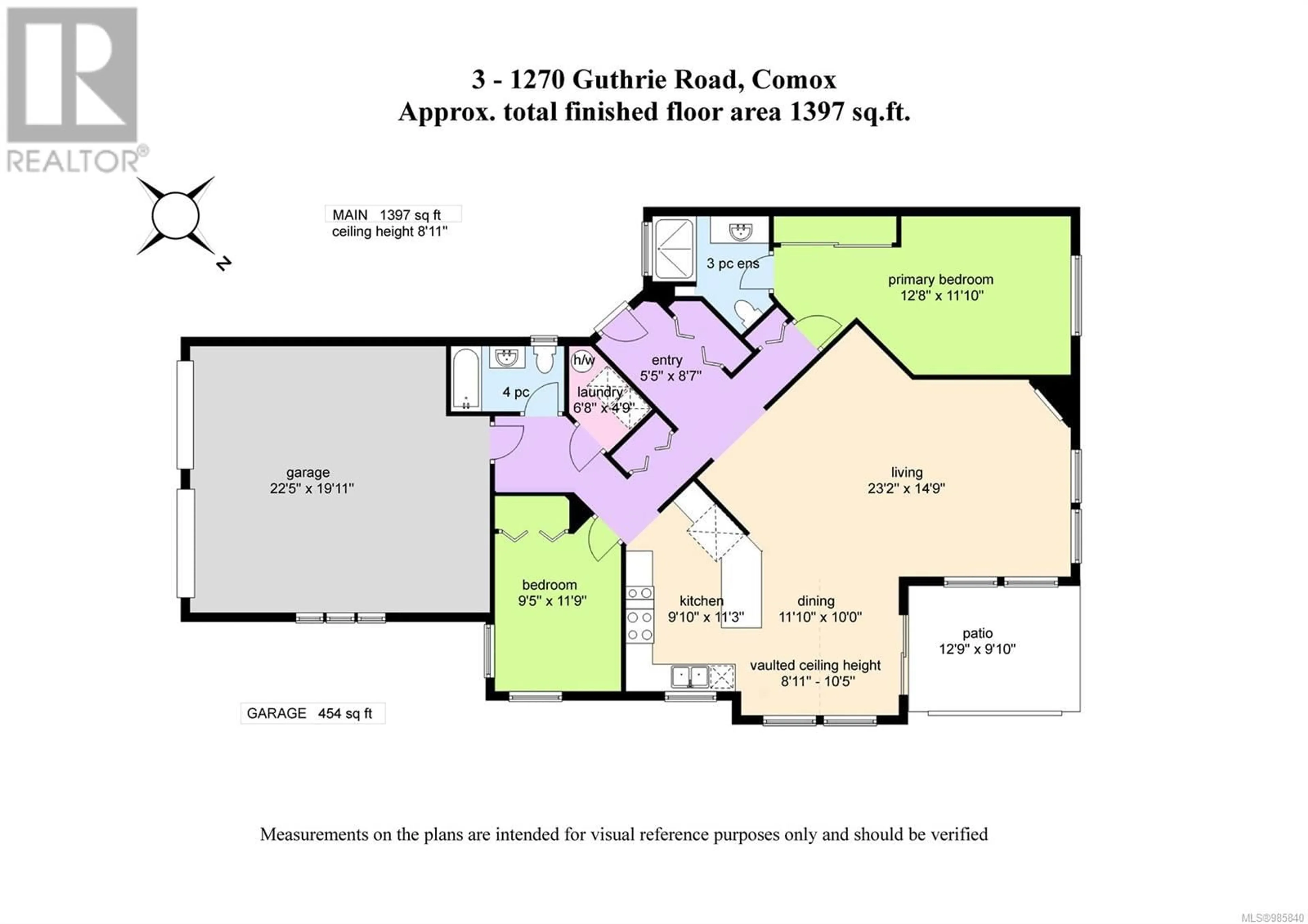 Floor plan for 3 1270 Guthrie Rd, Comox British Columbia V9M4J1