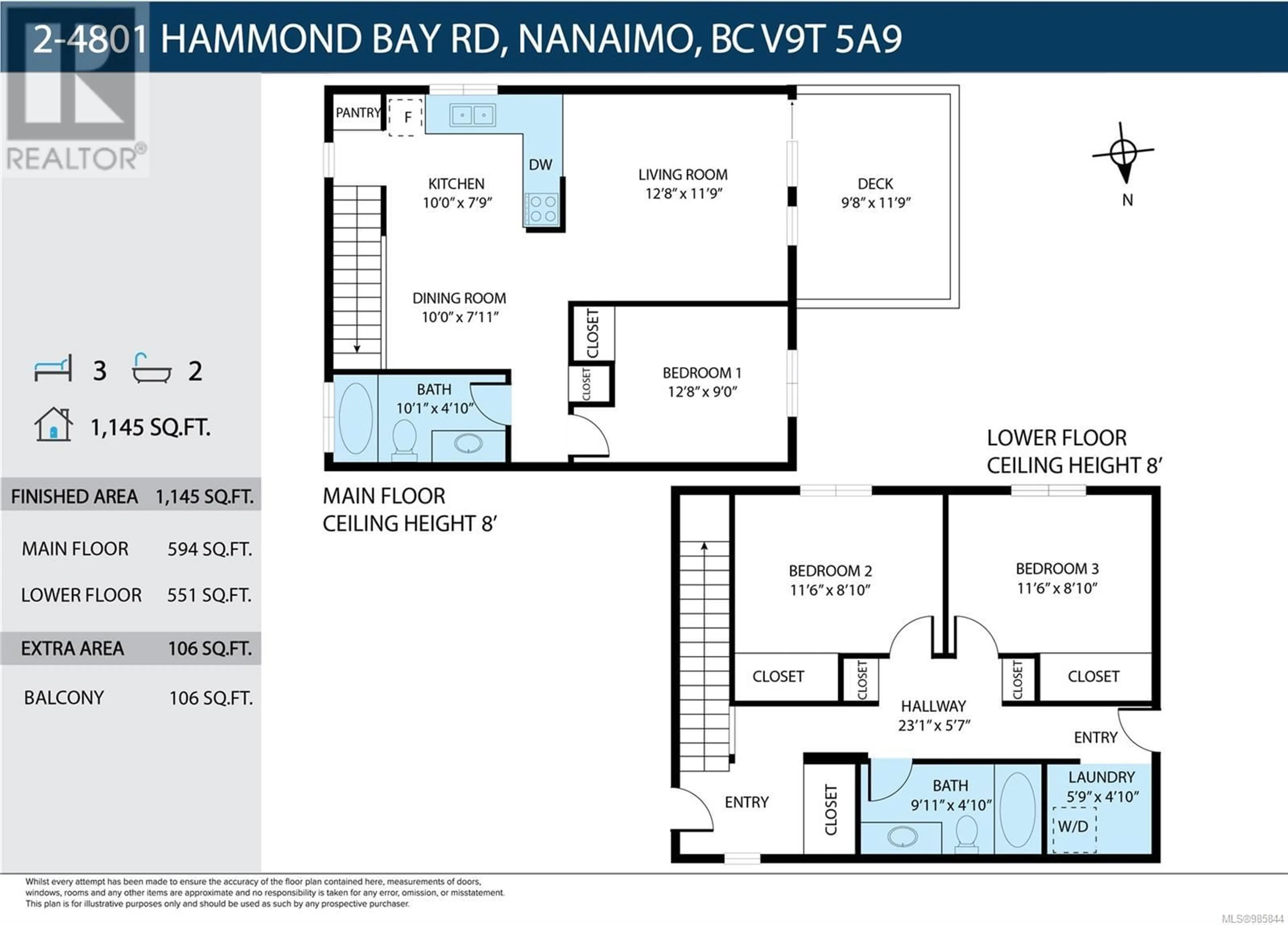 Floor plan for 2 4801 Hammond Bay Rd, Nanaimo British Columbia V9T5A9