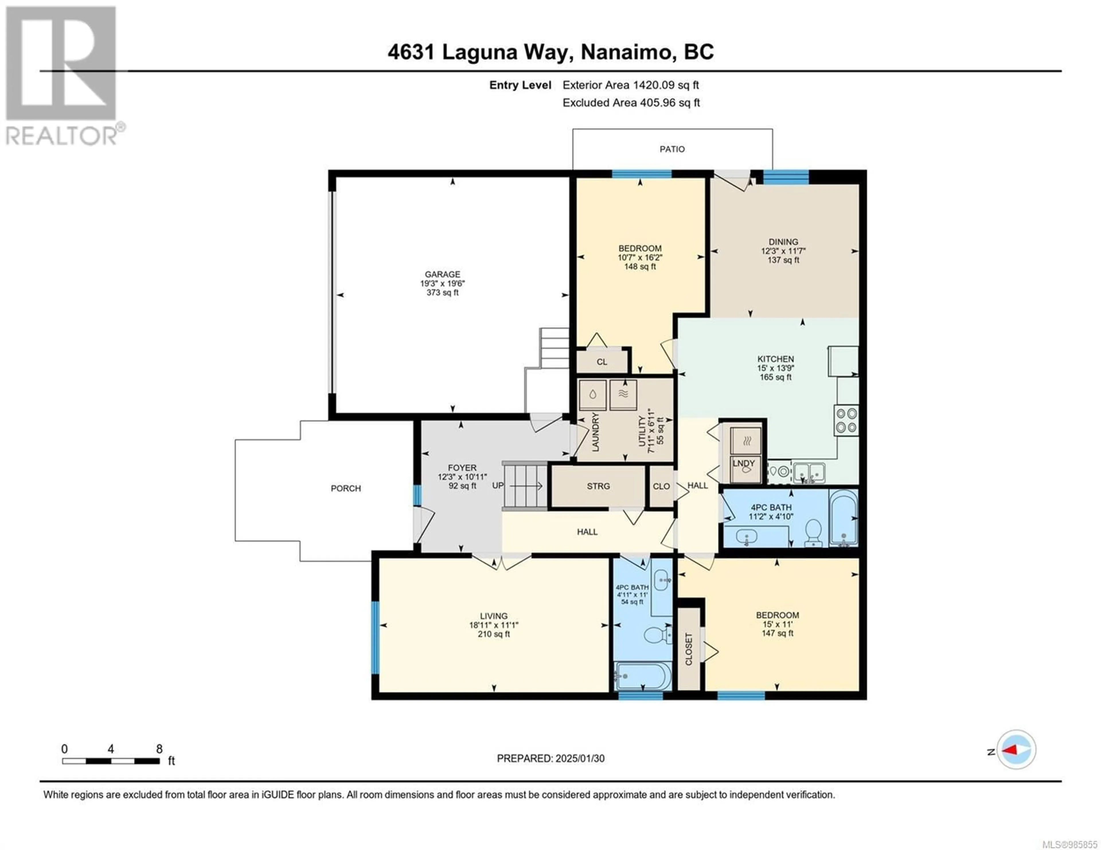 Floor plan for 4631 Laguna Way, Nanaimo British Columbia V9T0A7