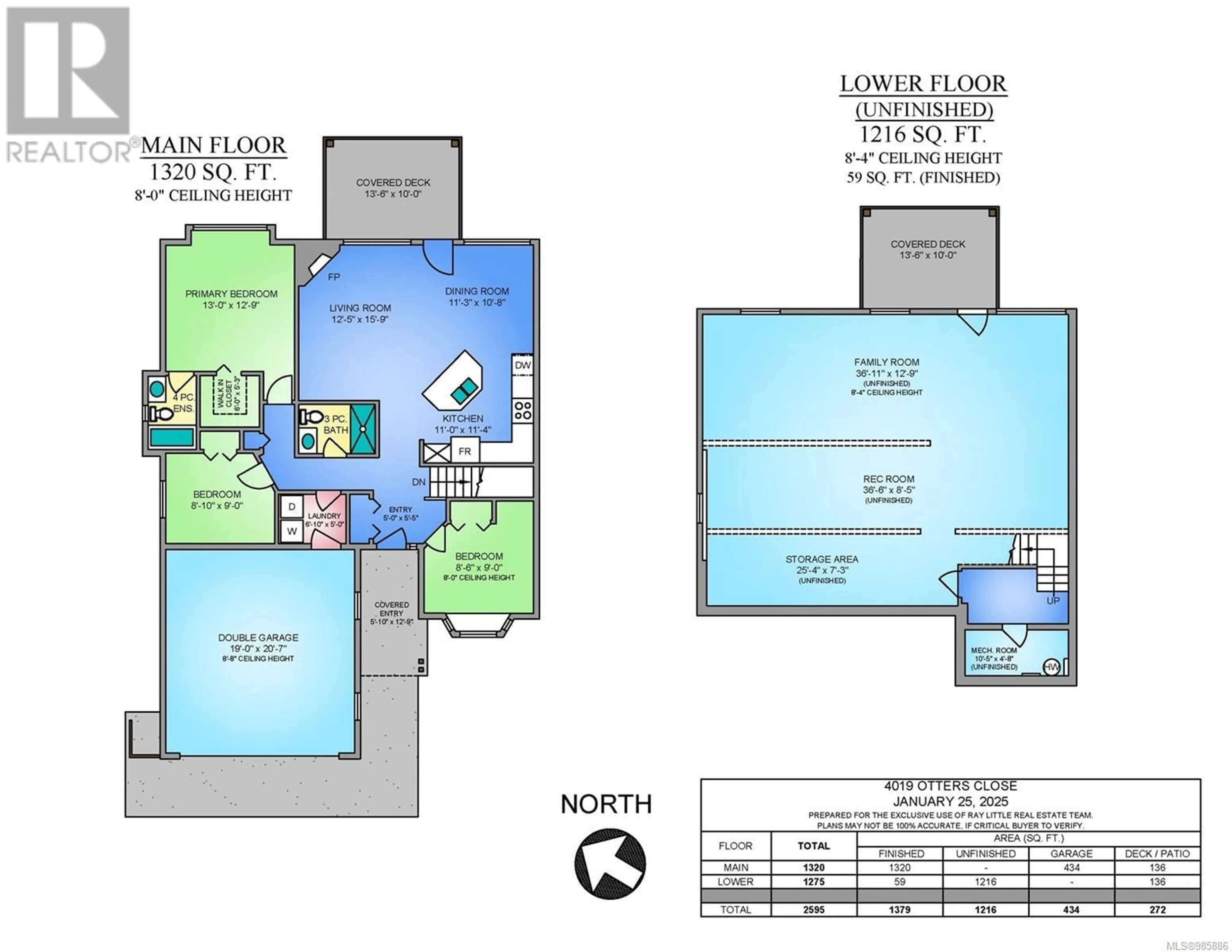 Floor plan for 4019 Otters Close, Duncan British Columbia V9L5Y3