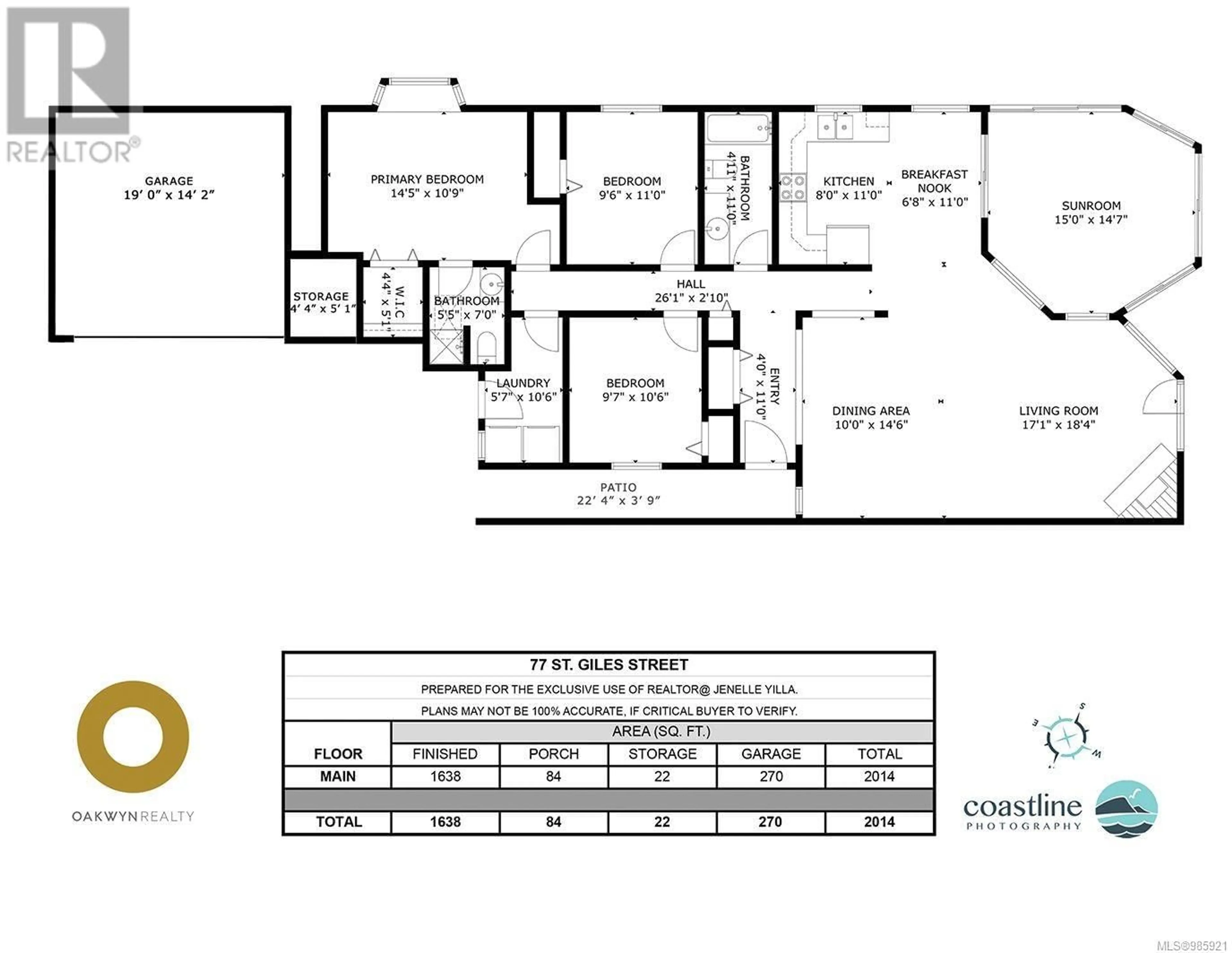 Floor plan for 77 St. Giles St, View Royal British Columbia V8Z5E2