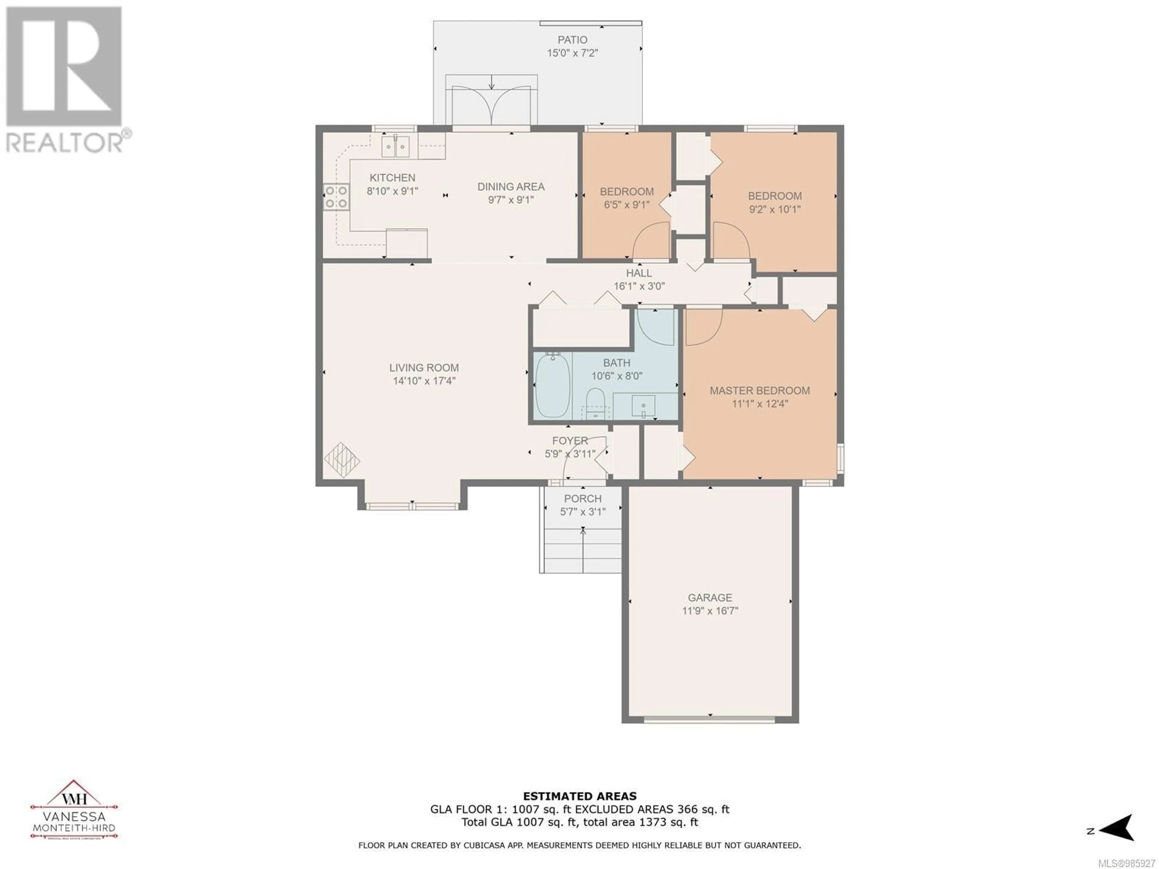 Floor plan for 393 Candy Lane, Campbell River British Columbia V9W7Y8