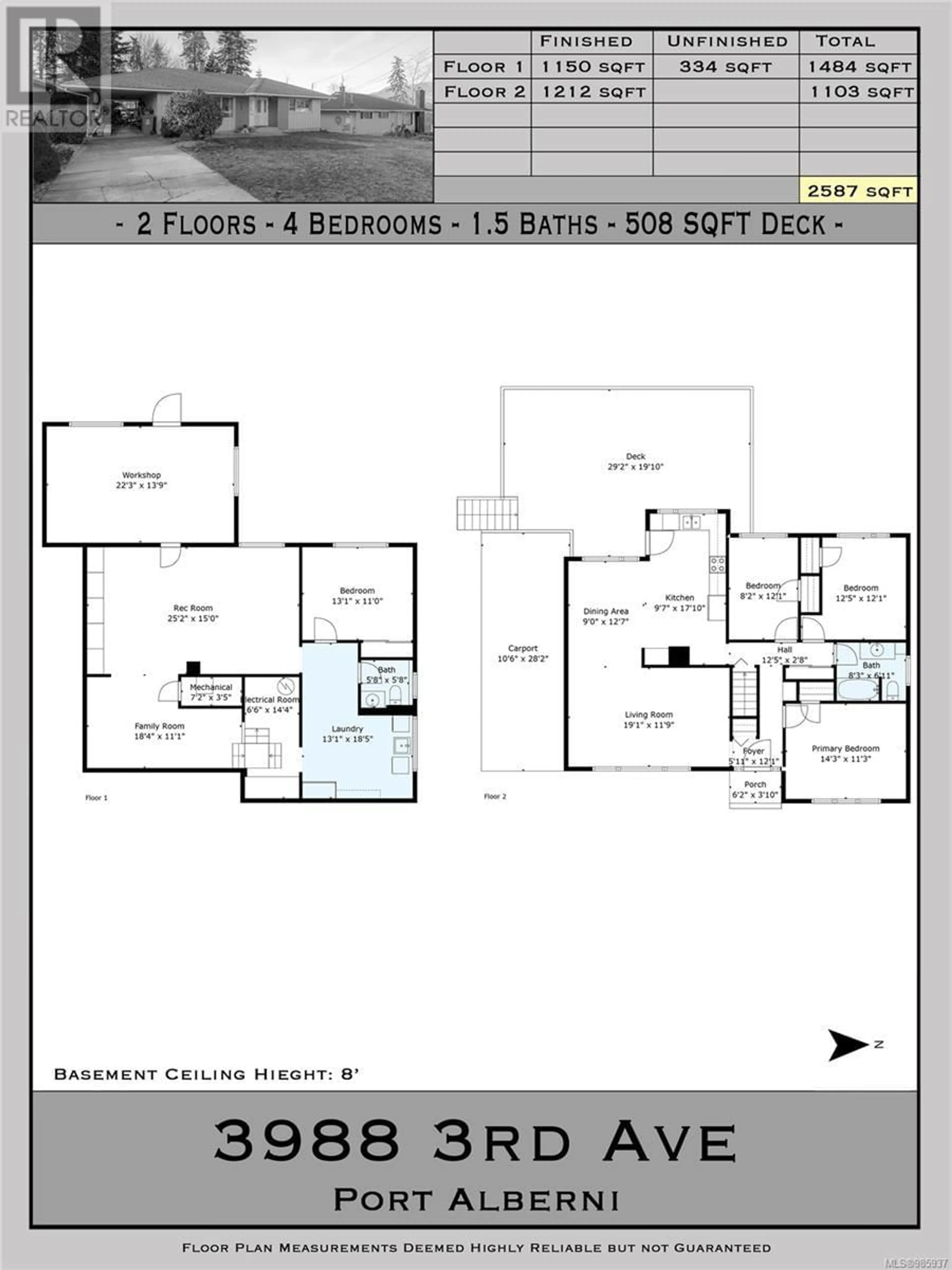 Floor plan for 3988 3rd Ave, Port Alberni British Columbia V9Y4G2