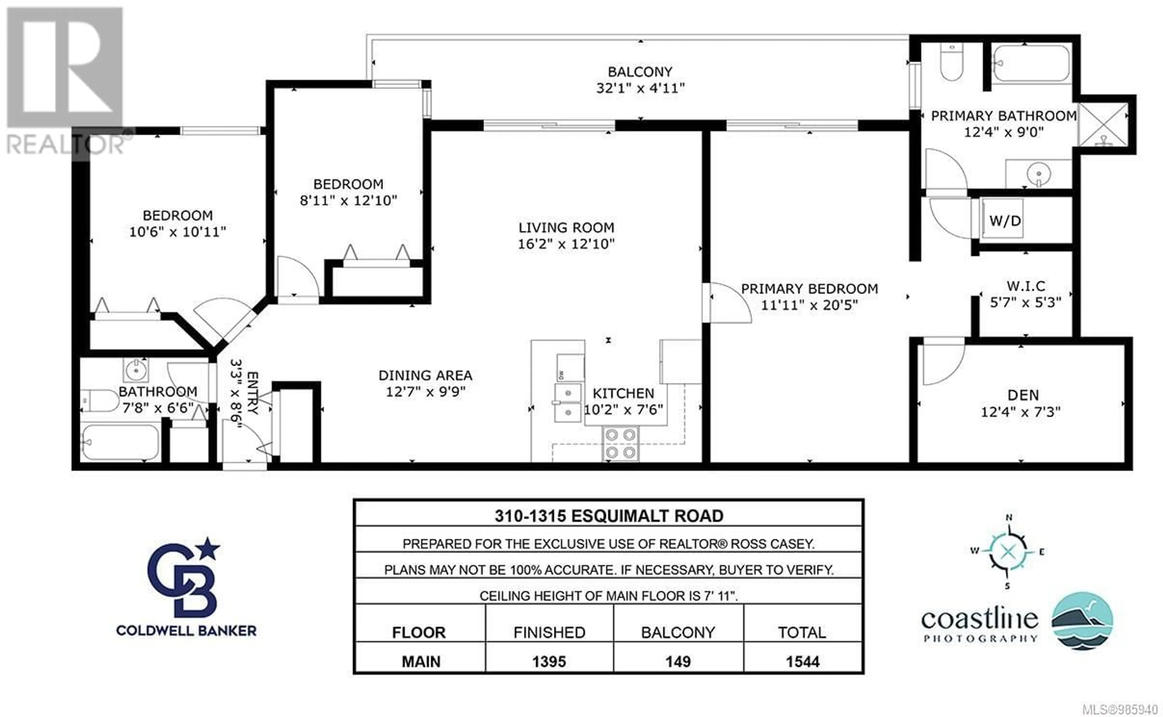 Floor plan for 310 1315 Esquimalt Rd, Esquimalt British Columbia V9A3P5