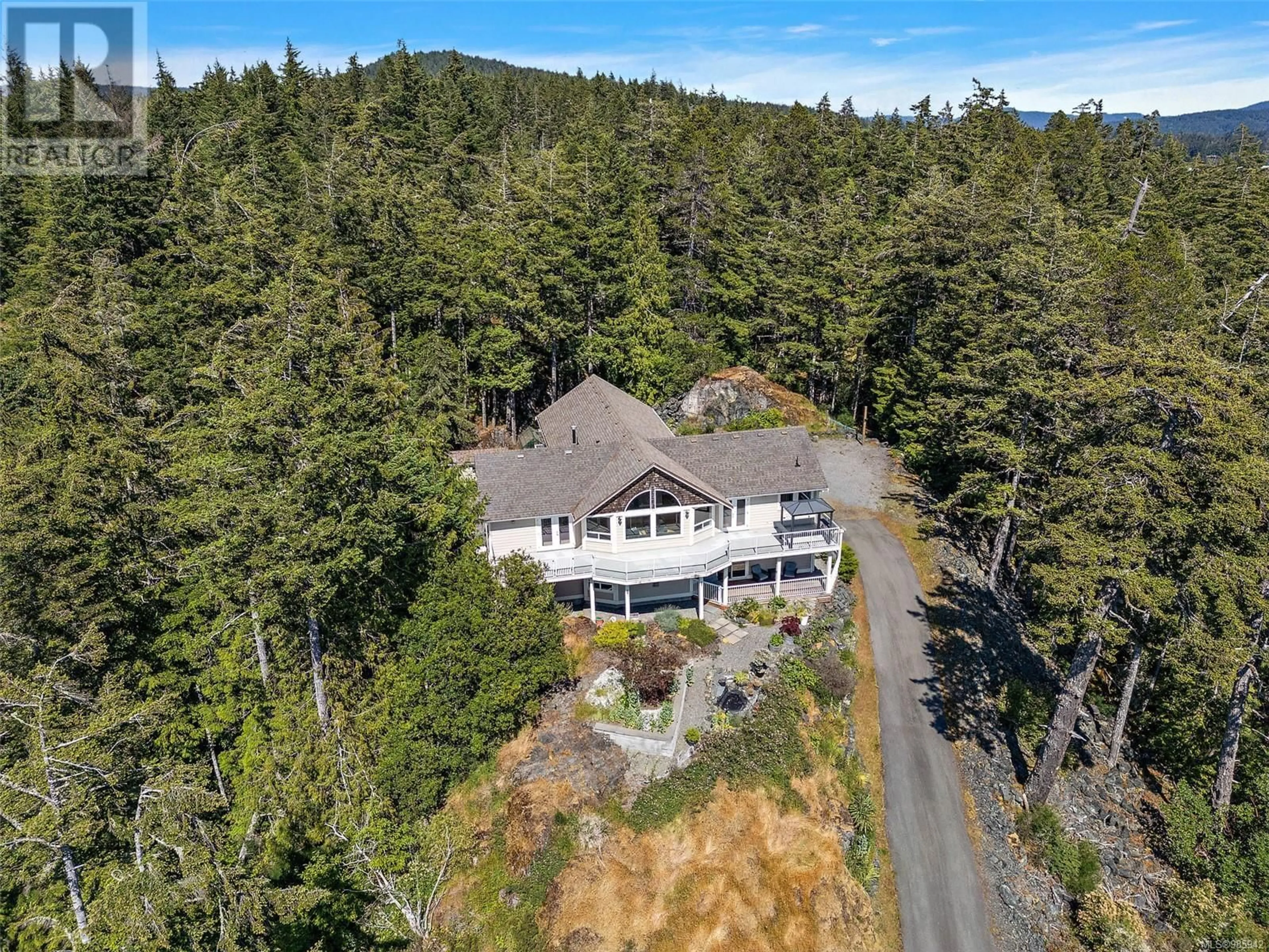 A pic from outside/outdoor area/front of a property/back of a property/a pic from drone, unknown for 7824 Dalrae Pl, Sooke British Columbia V9Z0R1