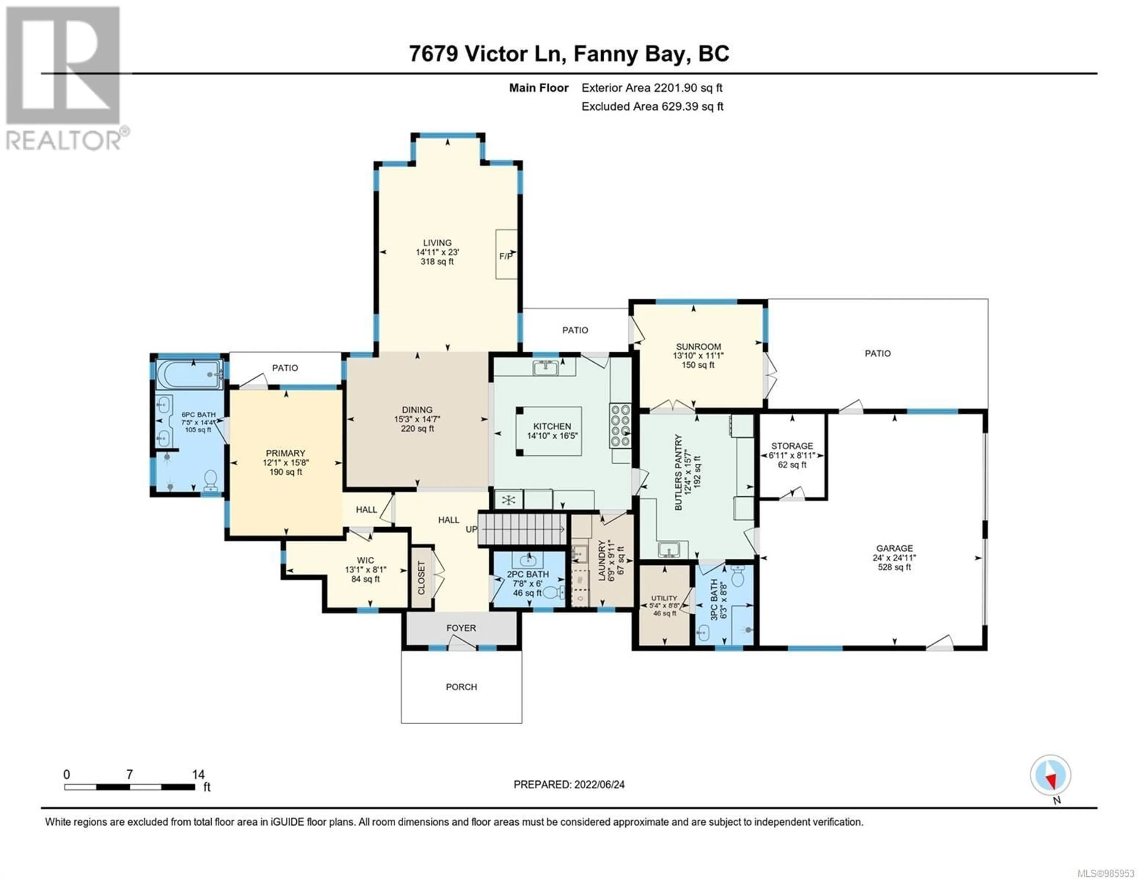 Floor plan for 7679 VICTOR LANE, Fanny Bay British Columbia V0R1W0
