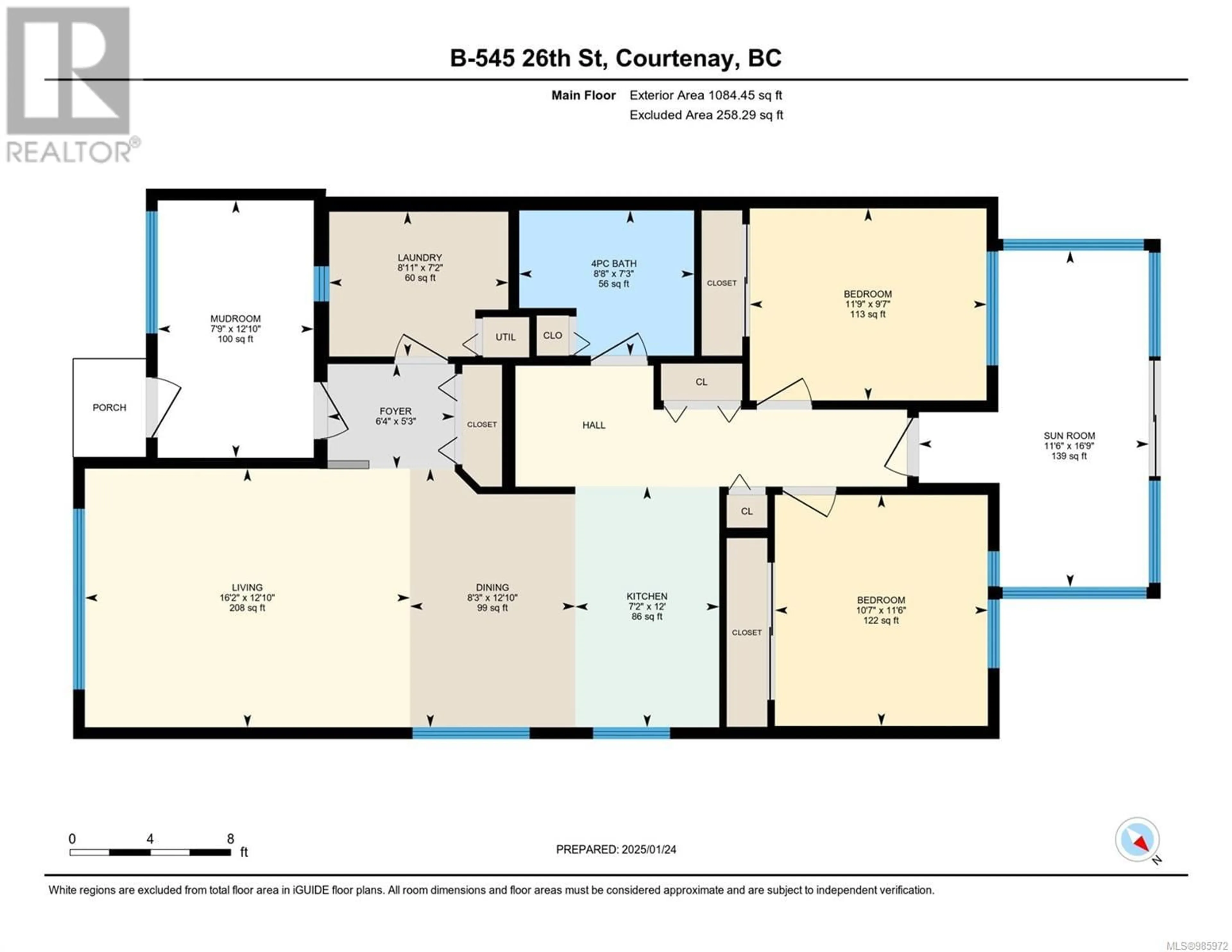 Floor plan for B 545 26Th St, Courtenay British Columbia V9N8K4