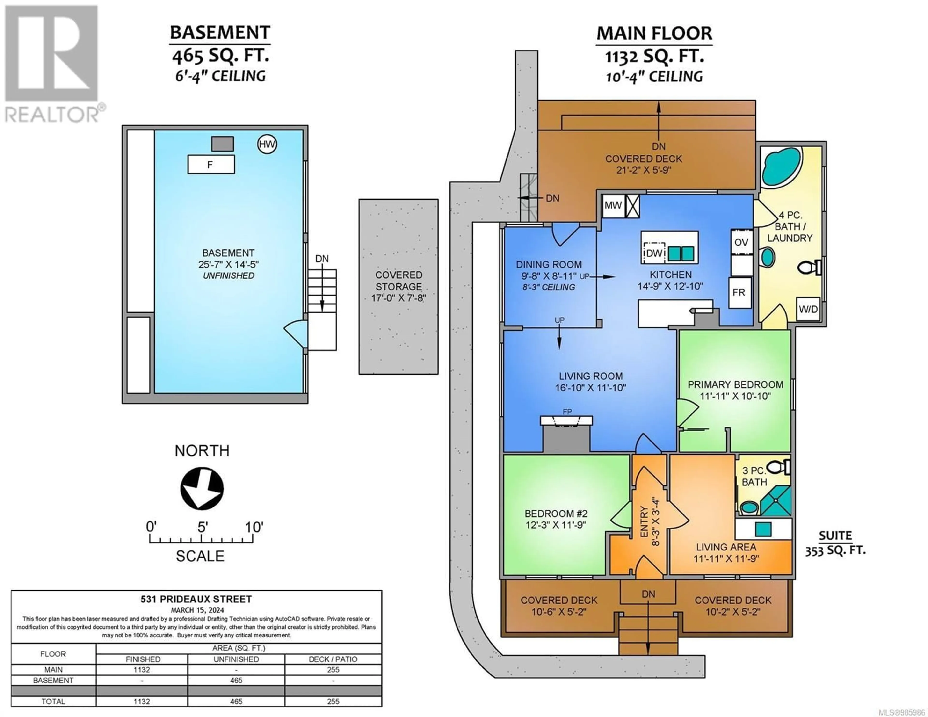 Floor plan for 531 Prideaux St, Nanaimo British Columbia V9R2N8