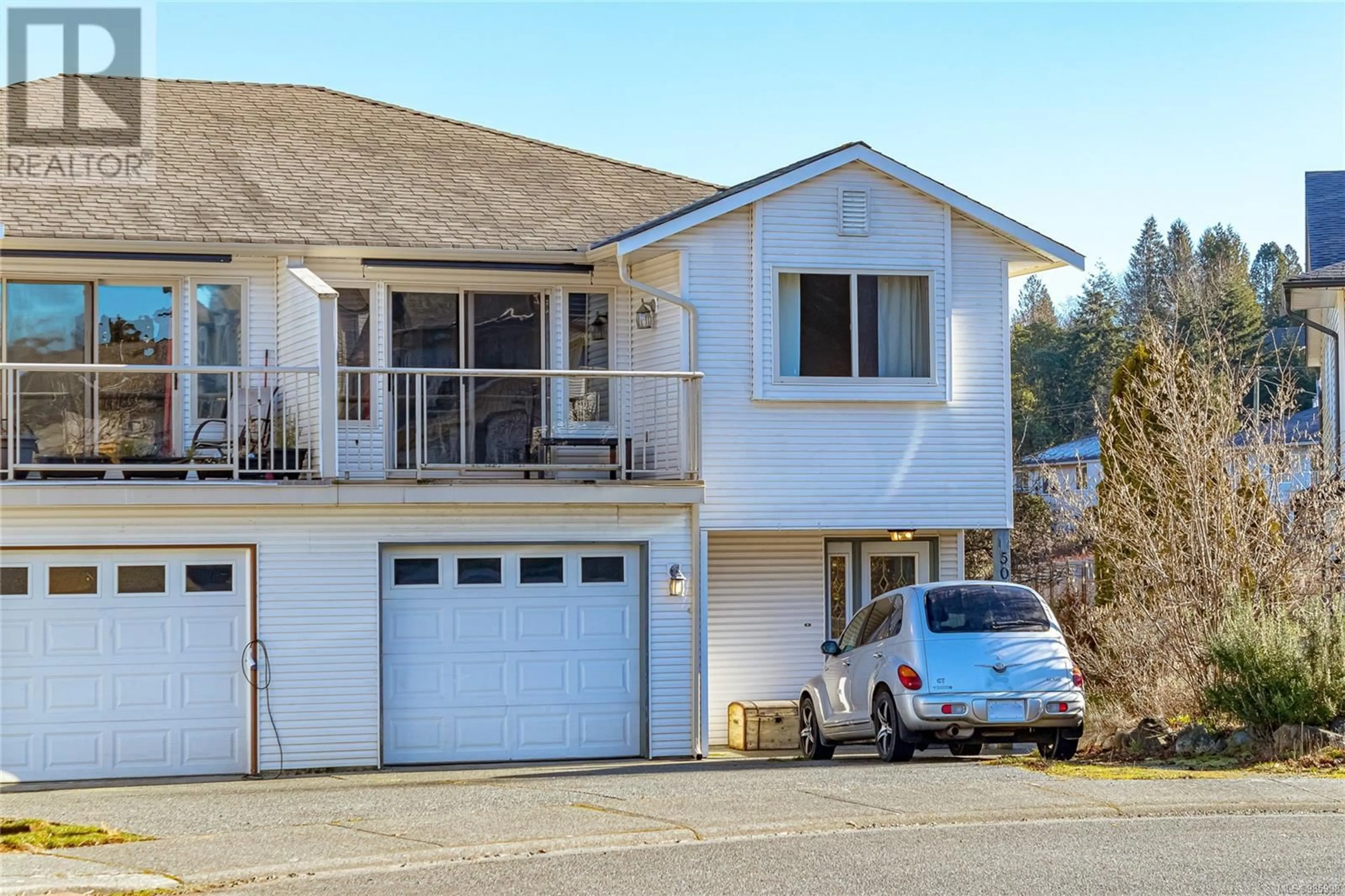 Home with vinyl exterior material, street for 5049 Bullrush Pl, Nanaimo British Columbia V9T6K7