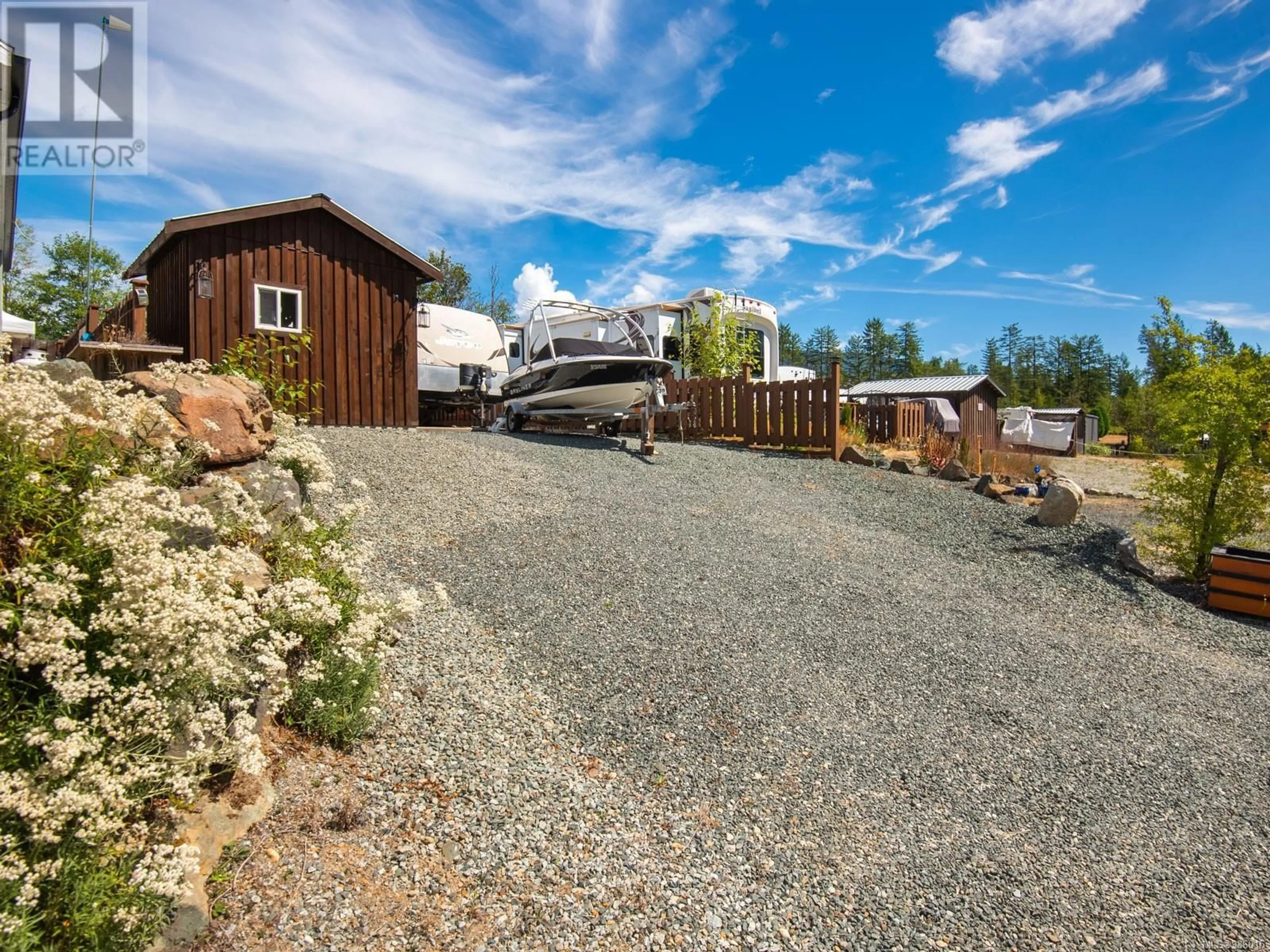 A pic from outside/outdoor area/front of a property/back of a property/a pic from drone, street for 38 - 10750 CENTRAL LAKE ROAD, Port Alberni British Columbia V9Y8Z2