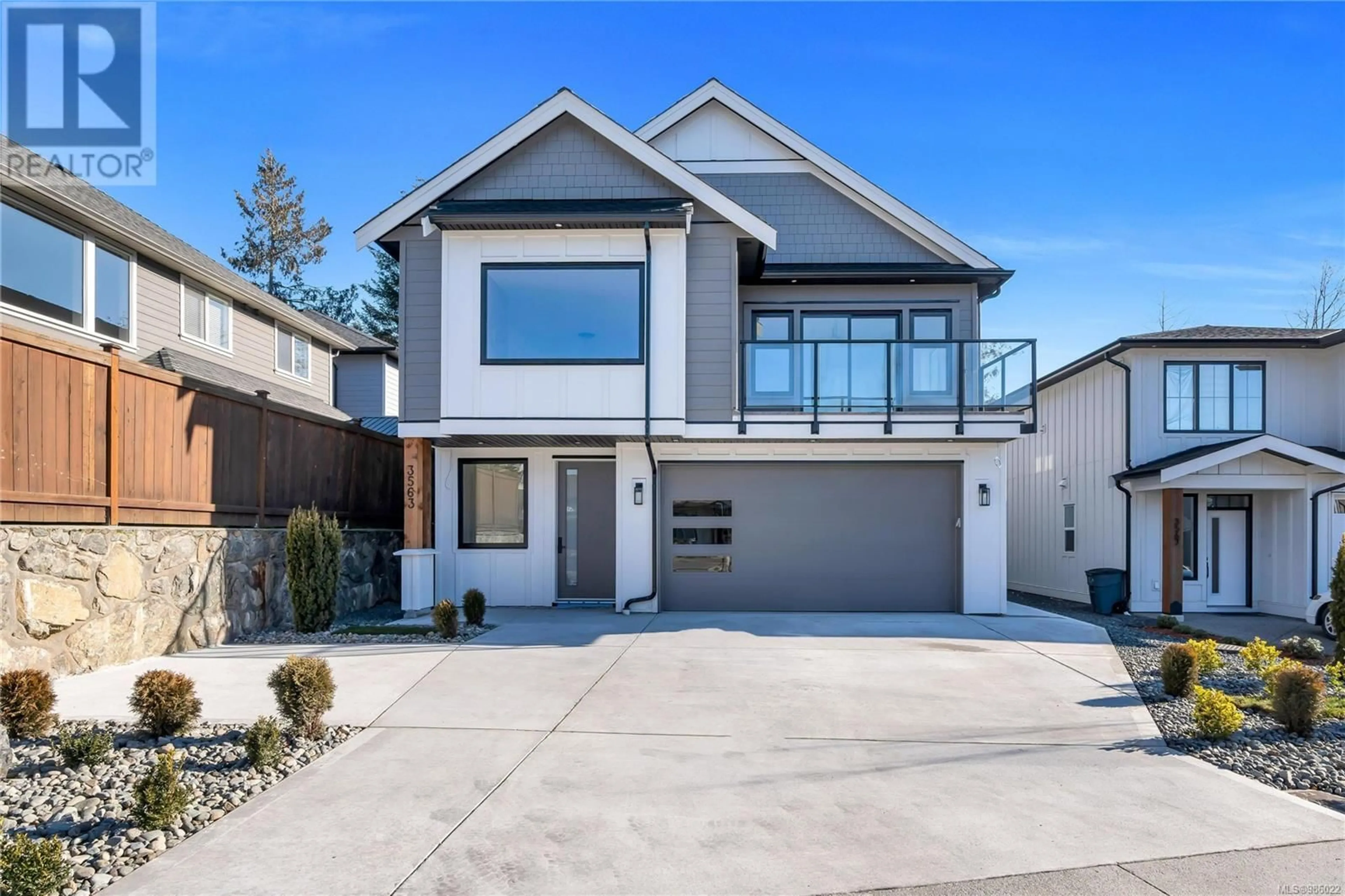 Home with vinyl exterior material, street for 3563 Delblush Lane, Langford British Columbia V9C0K5