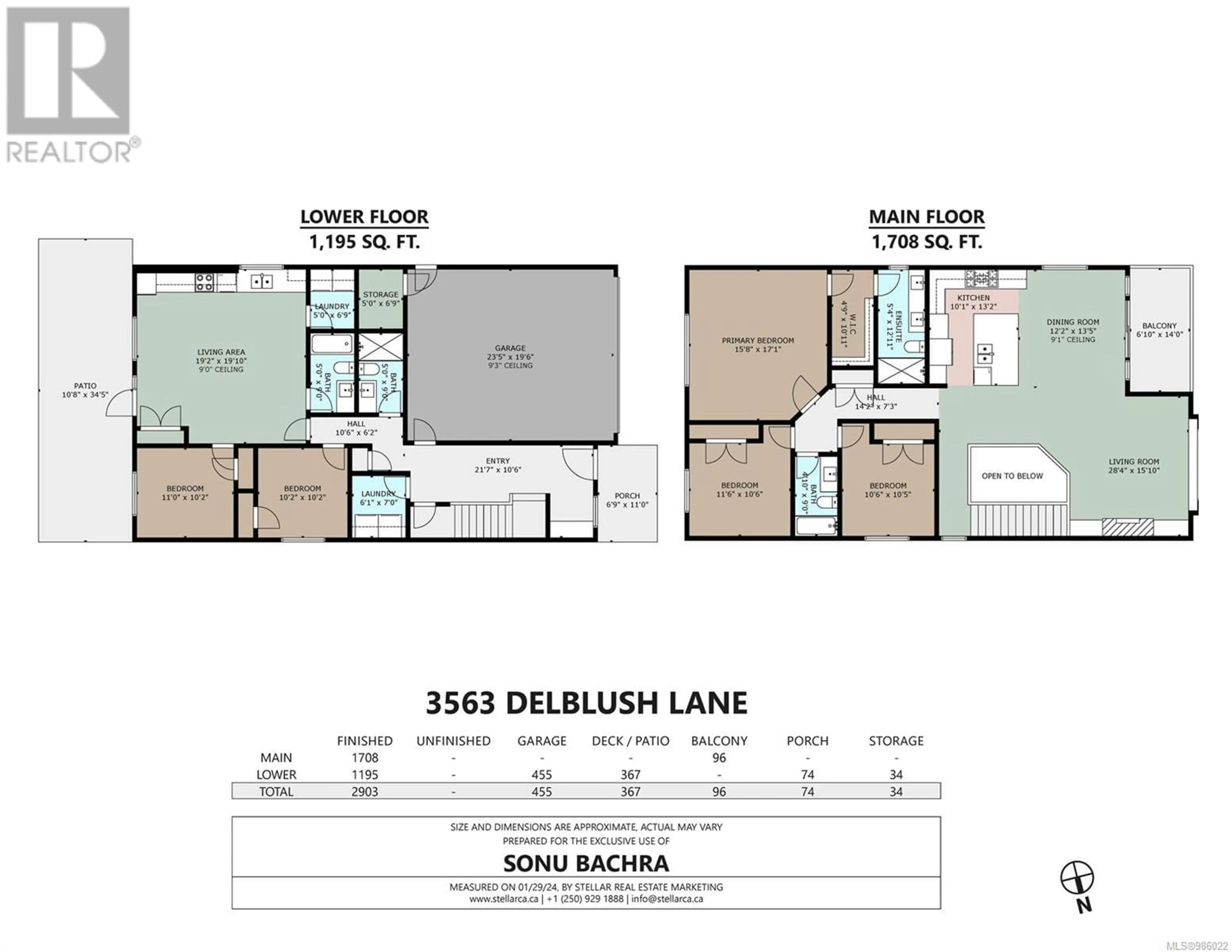 Floor plan for 3563 Delblush Lane, Langford British Columbia V9C0K5