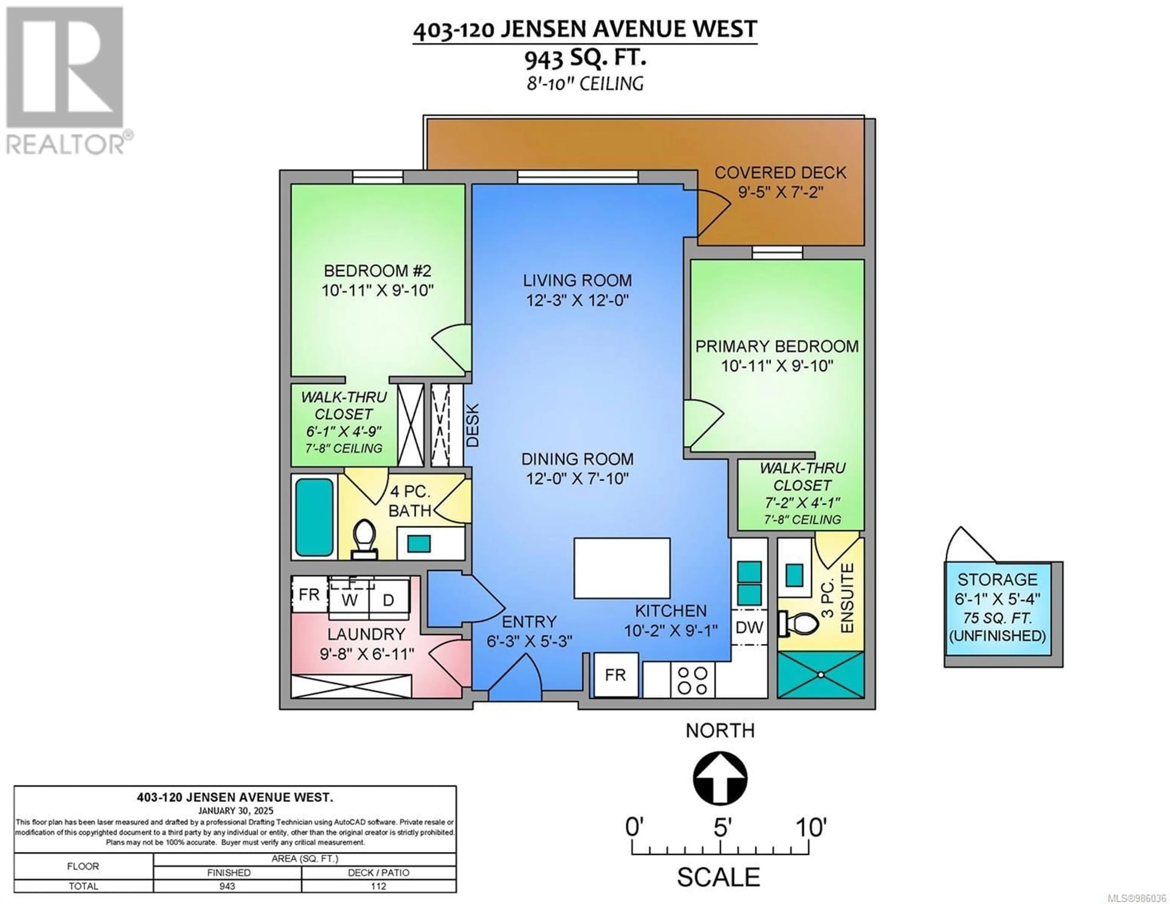 Floor plan for 403 120 Jensen Ave W, Parksville British Columbia V9P0H6