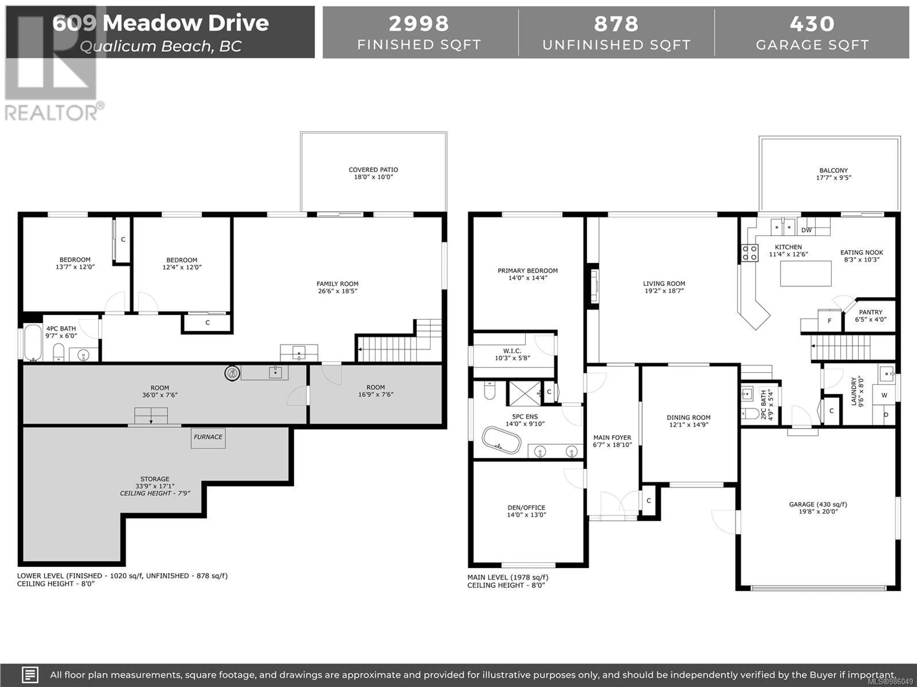 Floor plan for 609 Meadow Dr, Qualicum Beach British Columbia V9K2T2